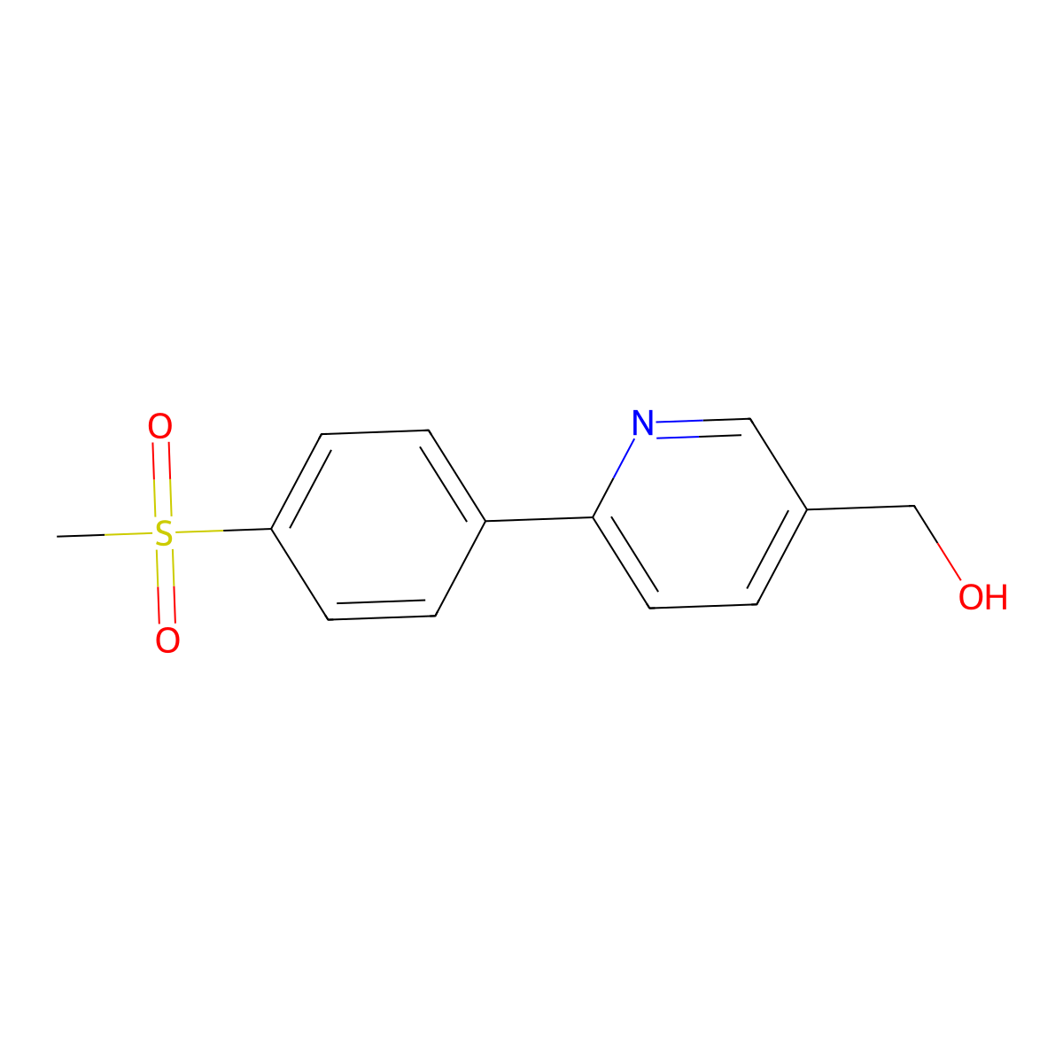 [6-(4-Methanesulfonyl-phenyl)-pyridin-3-yl]-methanol molecular structure, CAS 2412089-21-3