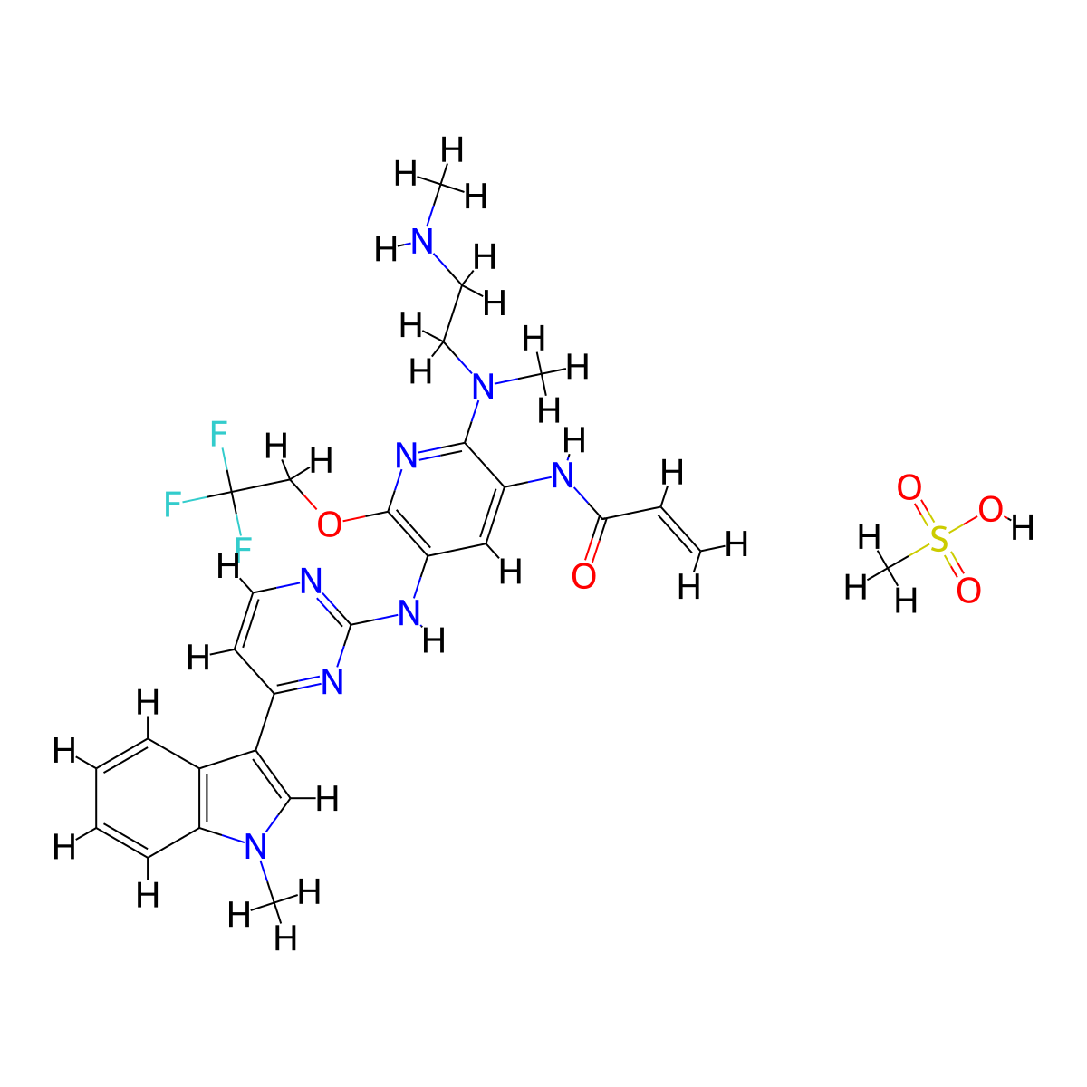 AST5902 mesylate molecular structure, CAS 2412155-75-8