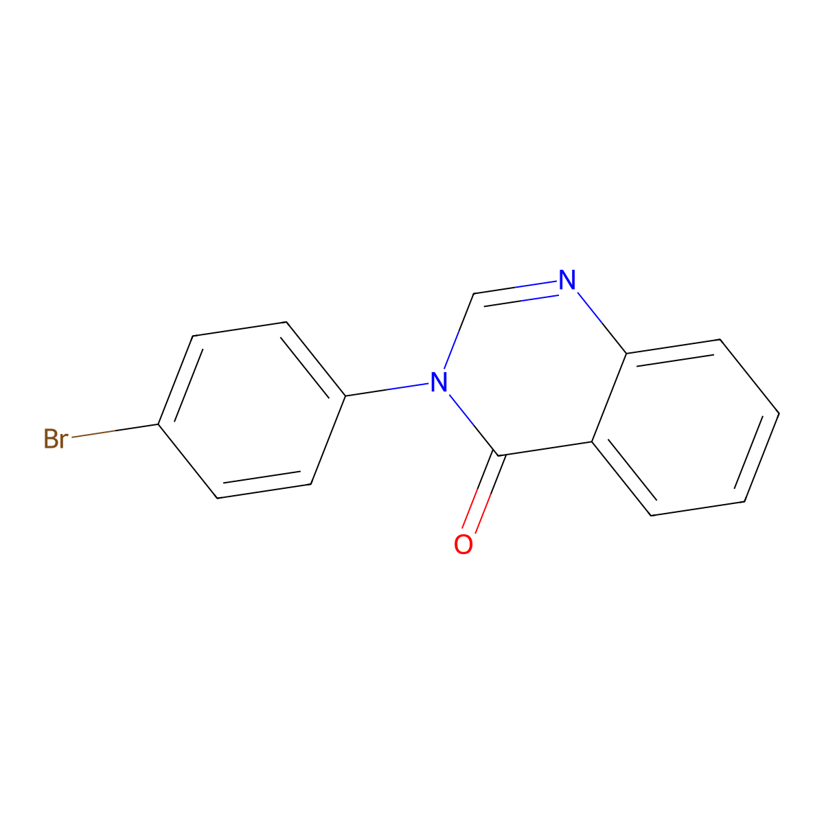 3-(4-Bromophenyl)quinazolin-4(3H)-one molecular structure, CAS 24122-32-5