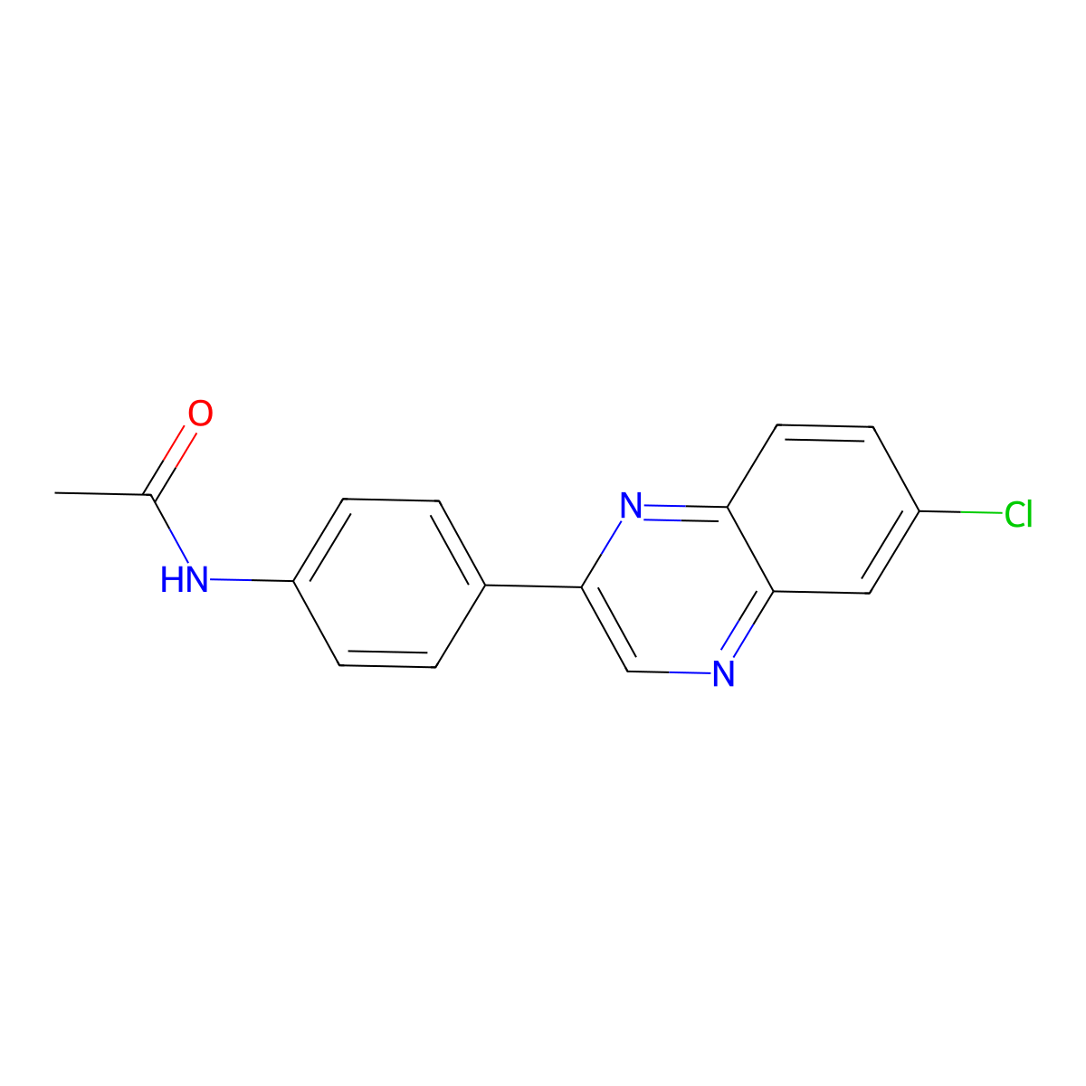 N-(4-(6-Chloroquinoxalin-2-yl)phenyl)acetamide molecular structure, CAS 2412270-22-3