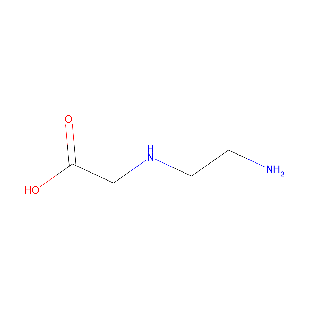 N-(2-Aminoethyl)glycine molecular structure, CAS 24123-14-6