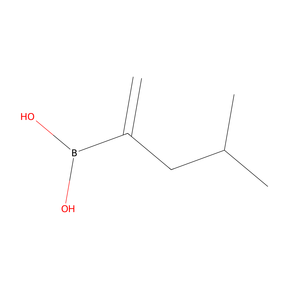 (4-Methylpent-1-en-2-yl)boronic acid molecular structure, CAS 2412350-92-4