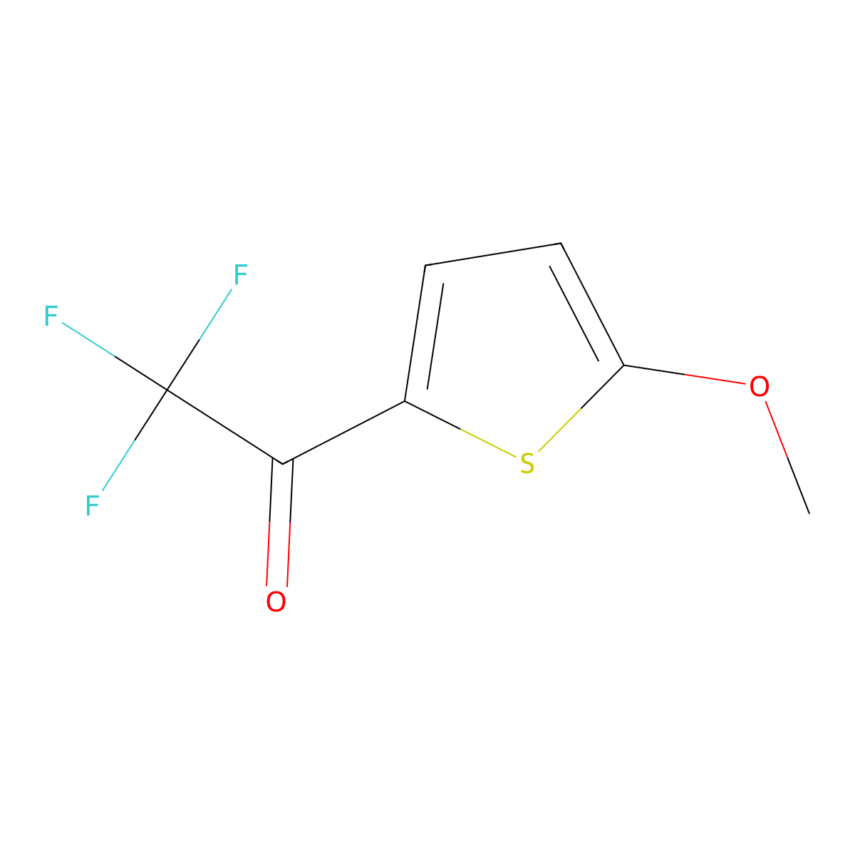 2,2,2-Trifluoro-1-(5-methoxy-2-thienyl)ethanone molecular structure, CAS 24124-01-4