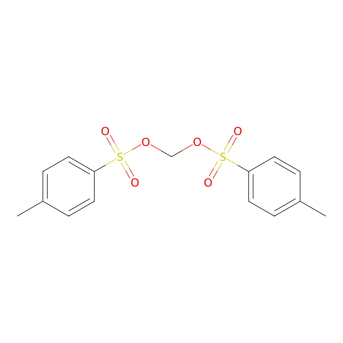 Methylene bis(4-methylbenzene-1-sulfonate) molecular structure, CAS 24124-59-2