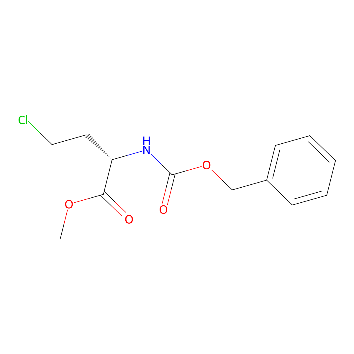 methyl (2S)-2-{[(benzyloxy)carbonyl]amino}-4-chlorobutanoate molecular structure, CAS 2412410-66-1