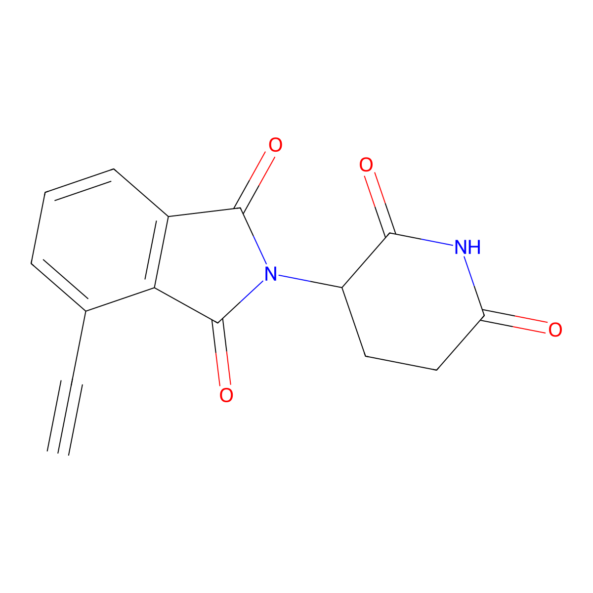 2-(2,6-Dioxo-3-piperidinyl)-4-ethynyl-1H-isoindole-1,3(2H)-dione molecular structure, CAS 2412439-20-2