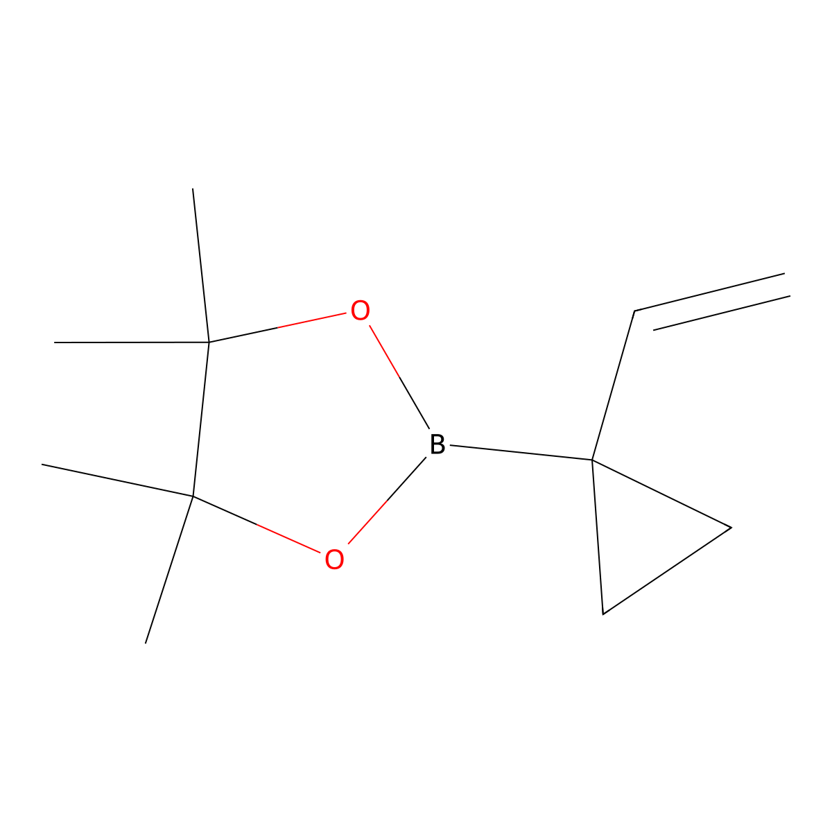 2-(1-Ethenylcyclopropyl)-4,4,5,5-tetramethyl-1,3,2-dioxaborolane molecular structure, CAS 2412452-97-0