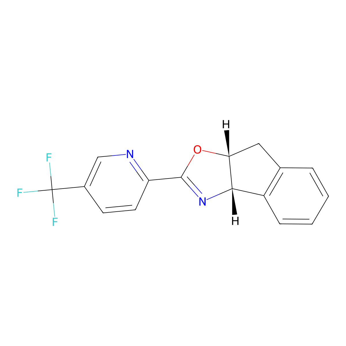 (3aS,8aR)-2-(5-(Trifluoromethyl)pyridin-2-yl)-3a,8a-dihydro-8H-indeno[1,2-d]oxazole molecular structure, CAS 2412578-71-1