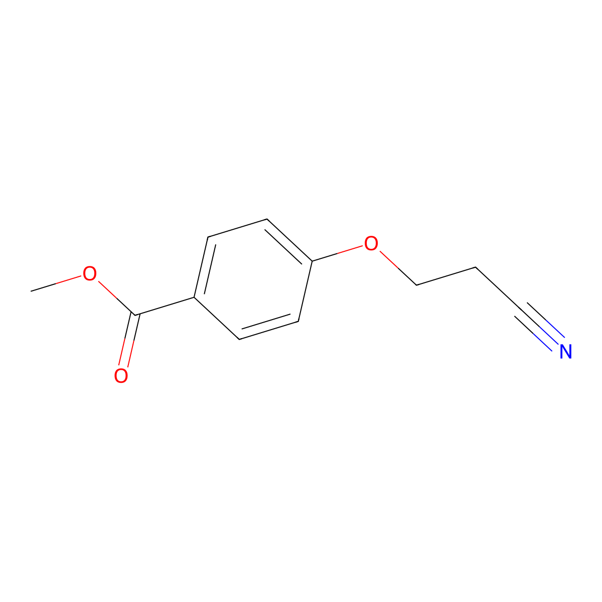 Methyl 4-(2-cyanoethoxy)benzoate molecular structure, CAS 24126-61-2