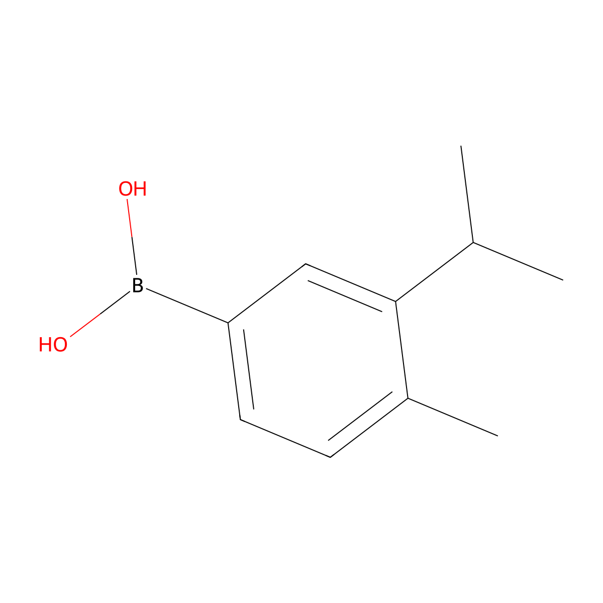 (3-Isopropyl-4-methylphenyl)boronic acid molecular structure, CAS 2412794-80-8