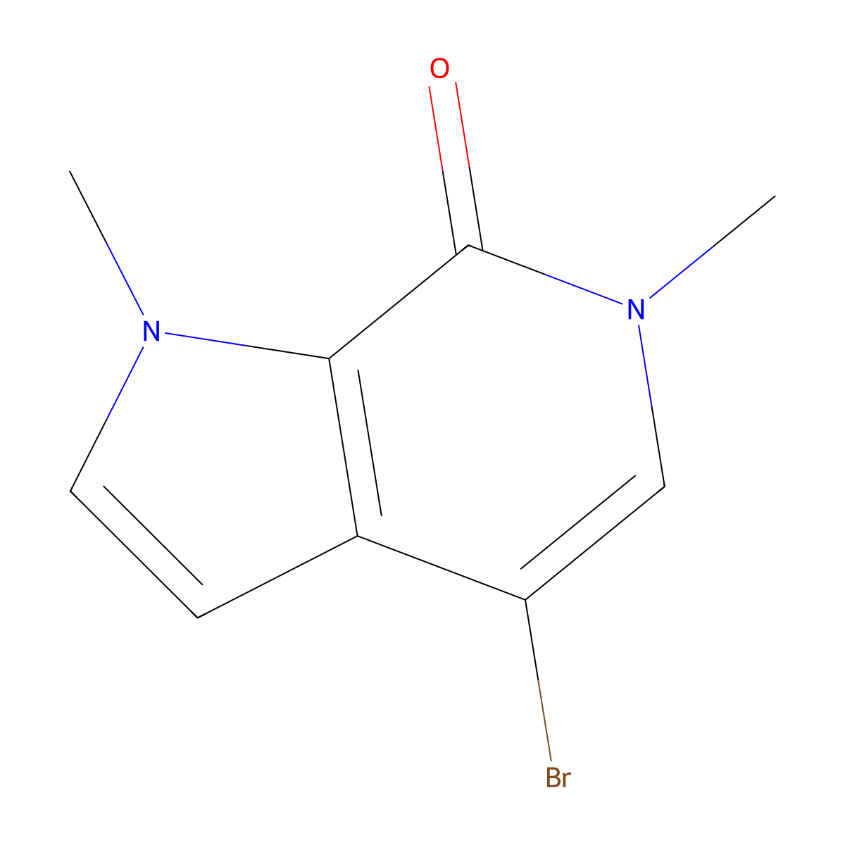 4-Bromo-1,6-dimethyl-1,6-dihydro-7H-pyrrolo[2,3-c]pyridin-7-one molecular structure, CAS 2412985-61-4