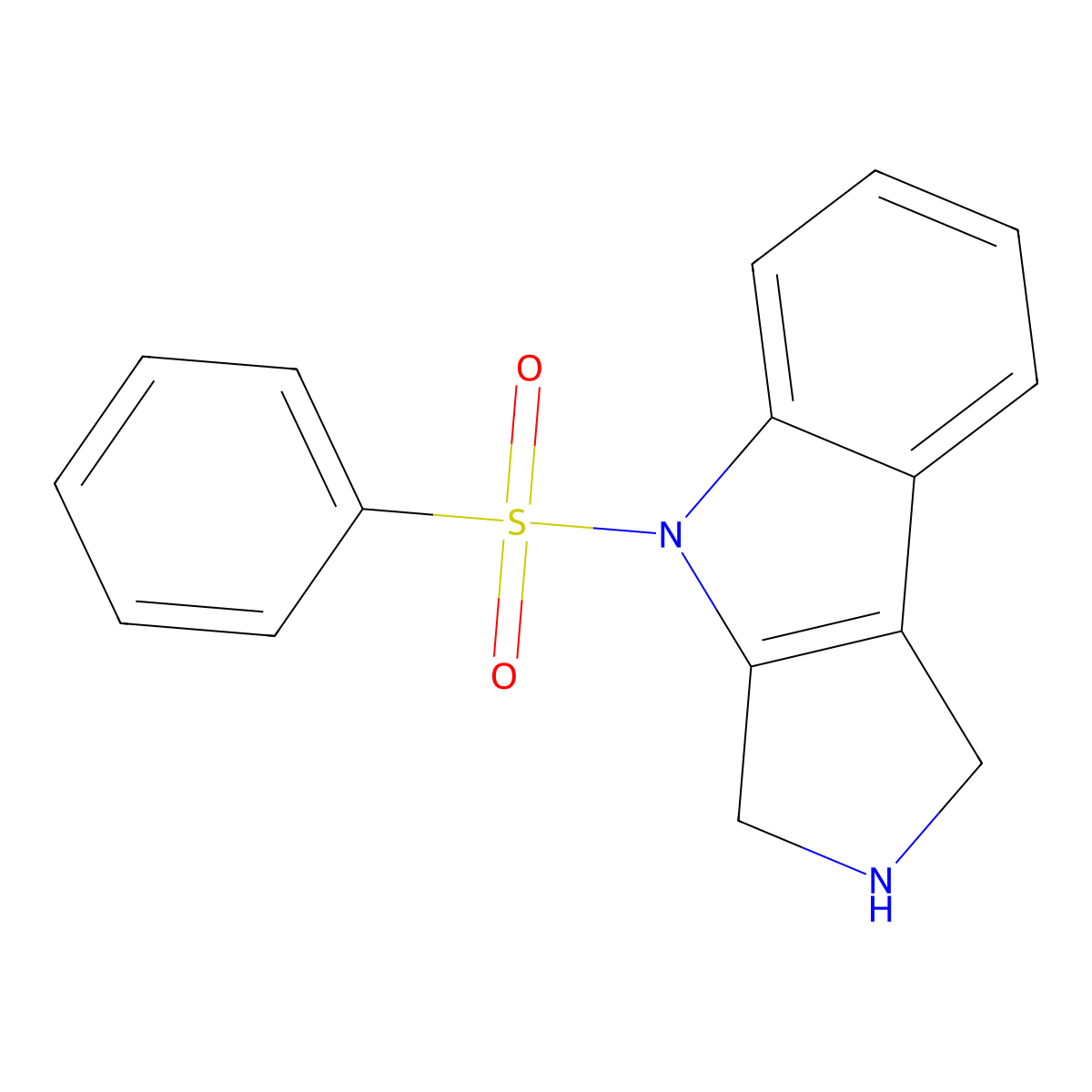 8-Benzenesulfonyl-1,2,3,8-tetrahydro-2,8-diaza-cyclopenta[a]indene molecular structure, CAS 2413074-83-4