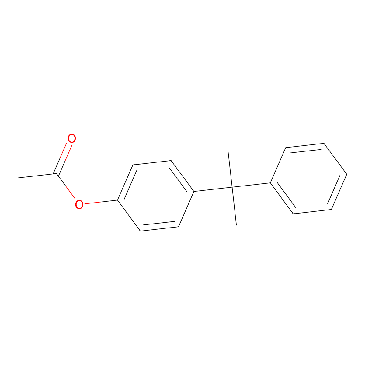 Phenol, 4-(1-methyl-1-phenylethyl)-, 1-acetate molecular structure, CAS 24133-73-1