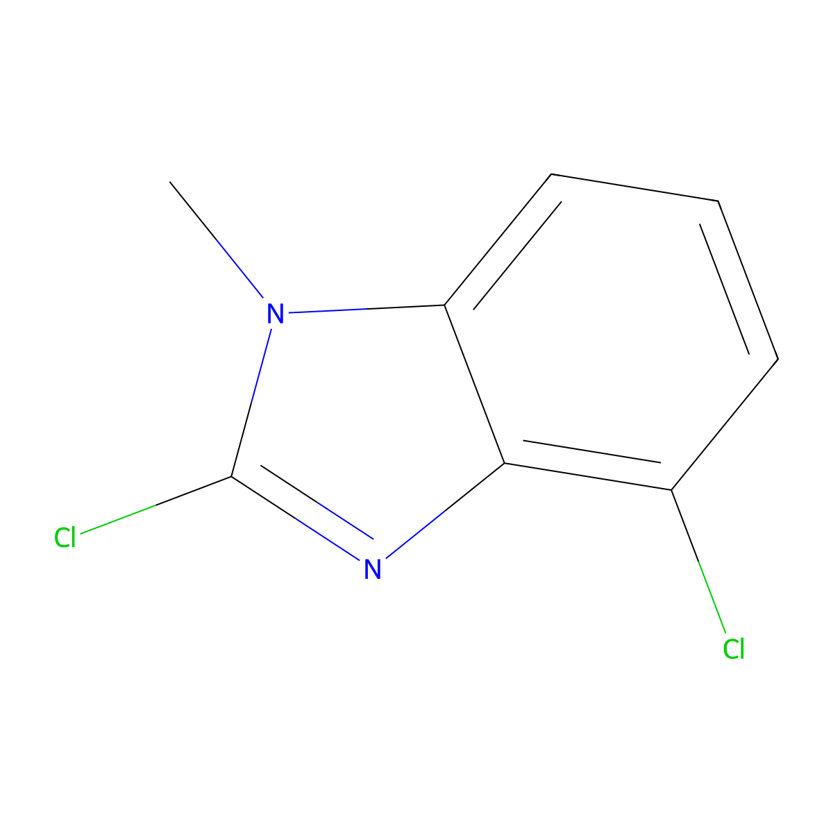 2,4-Dichloro-1-methyl-1h-1,3-benzodiazole molecular structure, CAS 24133-85-5