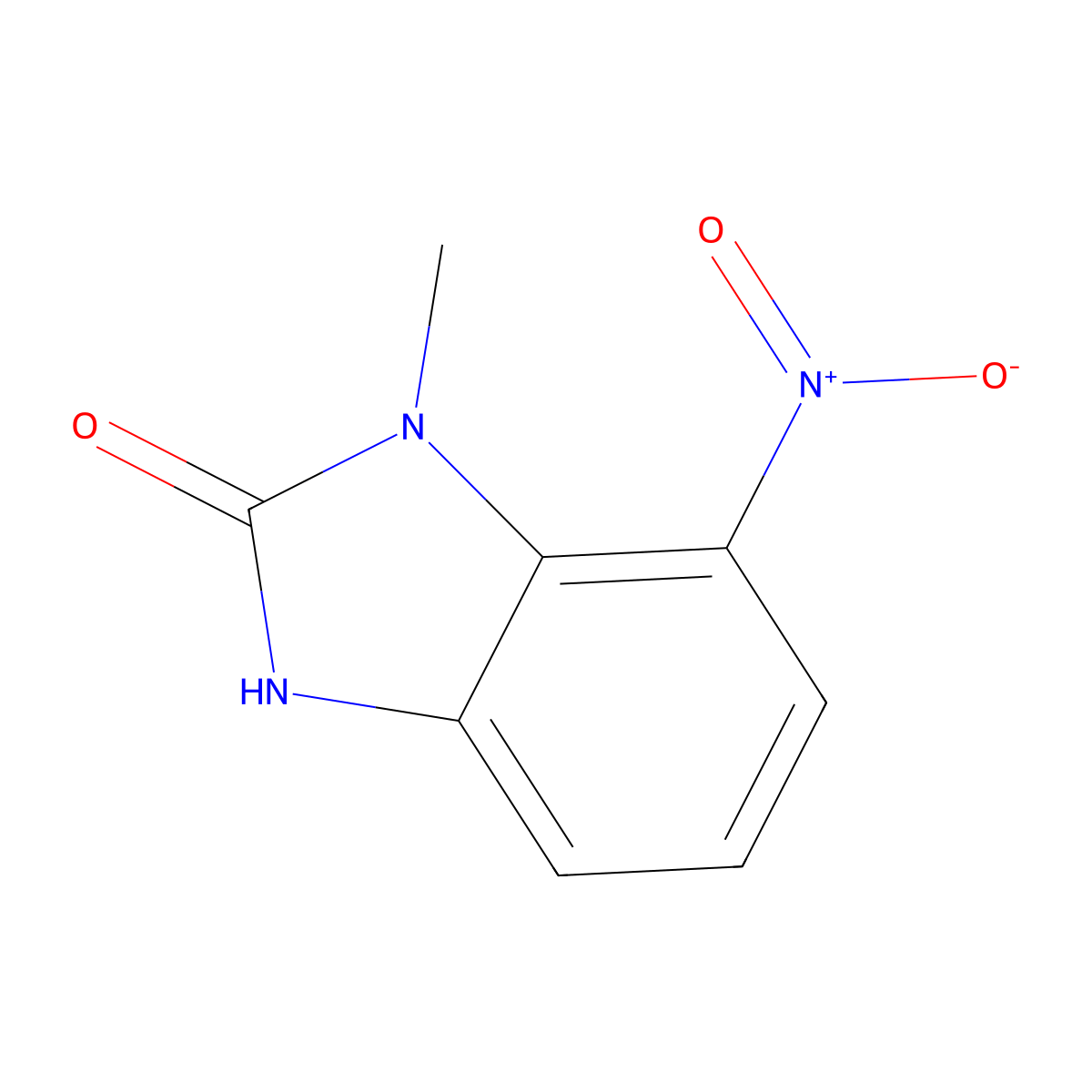 1-methyl-7-nitro-1H-benzo[d]imidazol-2(3H)-one molecular structure, CAS 24133-87-7