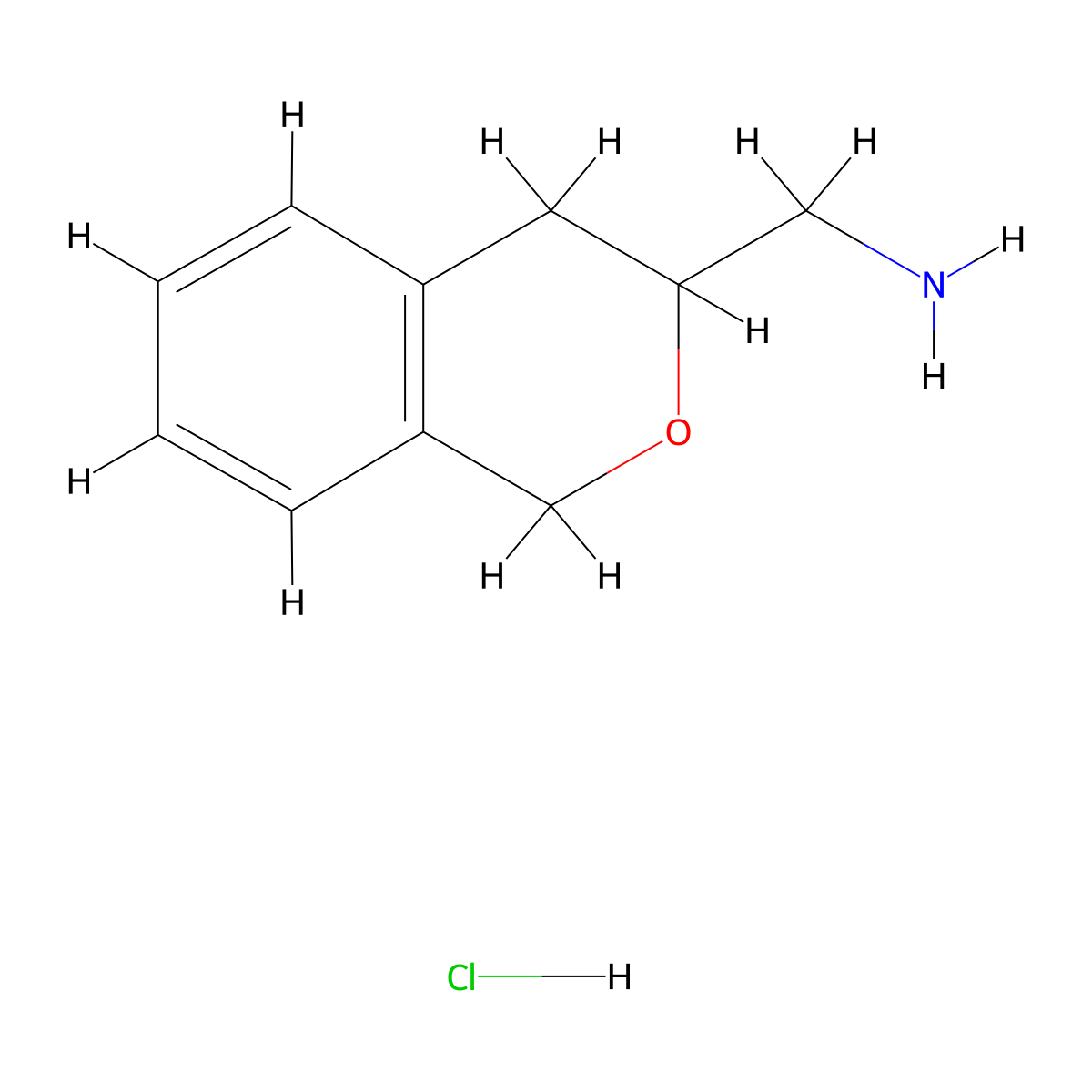 3-(Aminomethyl)isochroman Hydrochloride molecular structure, CAS 2413376-14-2