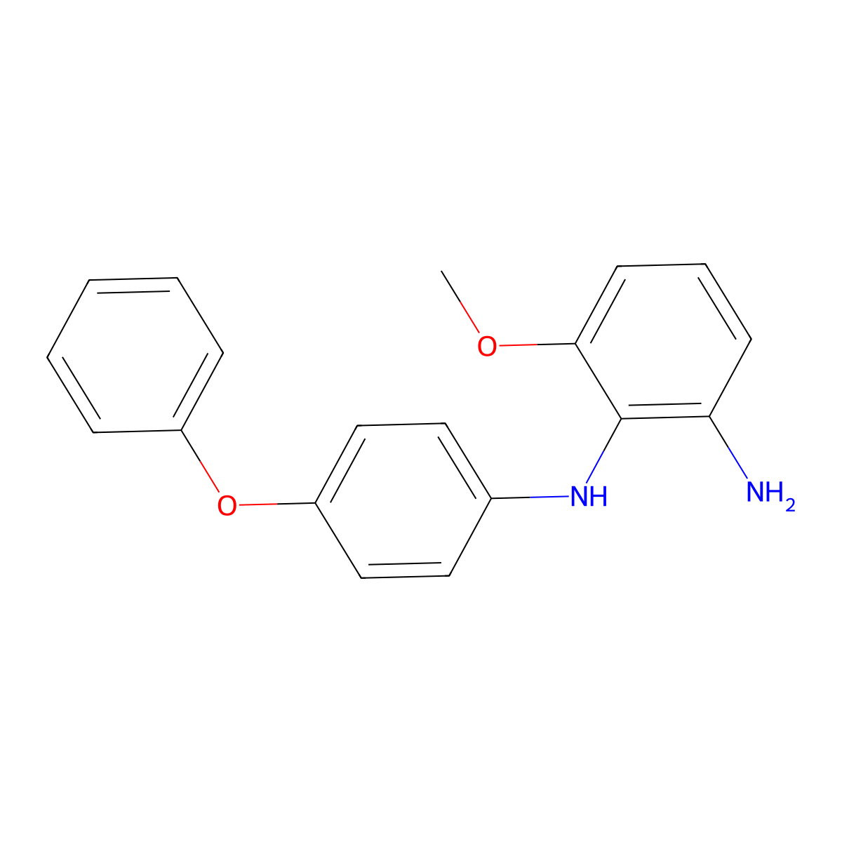 6-methoxy-N1-(4-phenoxyphenyl)benzene-1,2-diamine molecular structure, CAS 2413376-15-3