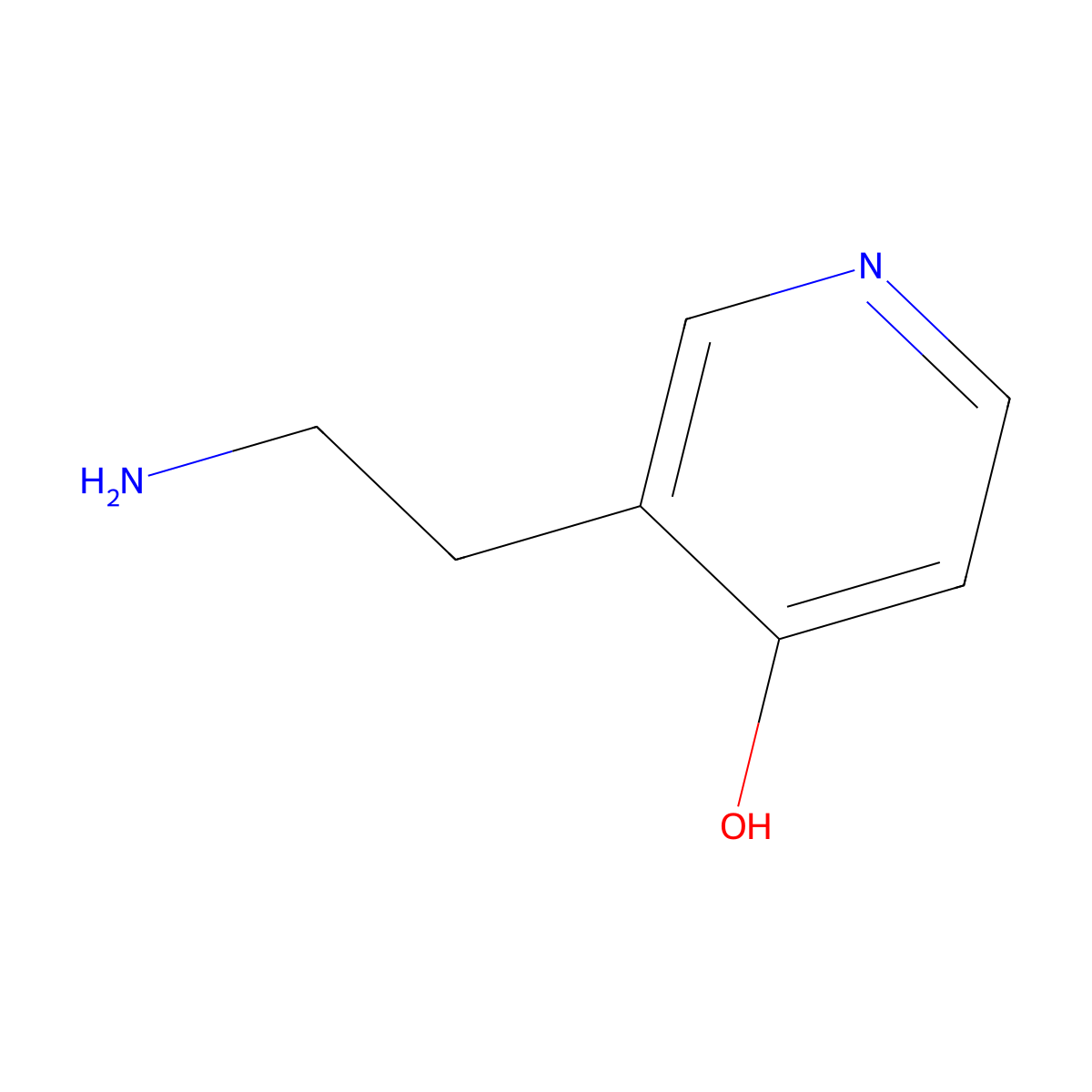 3-(2-Amino-ethyl)-pyridin-4-ol molecular structure, CAS 2413379-33-4