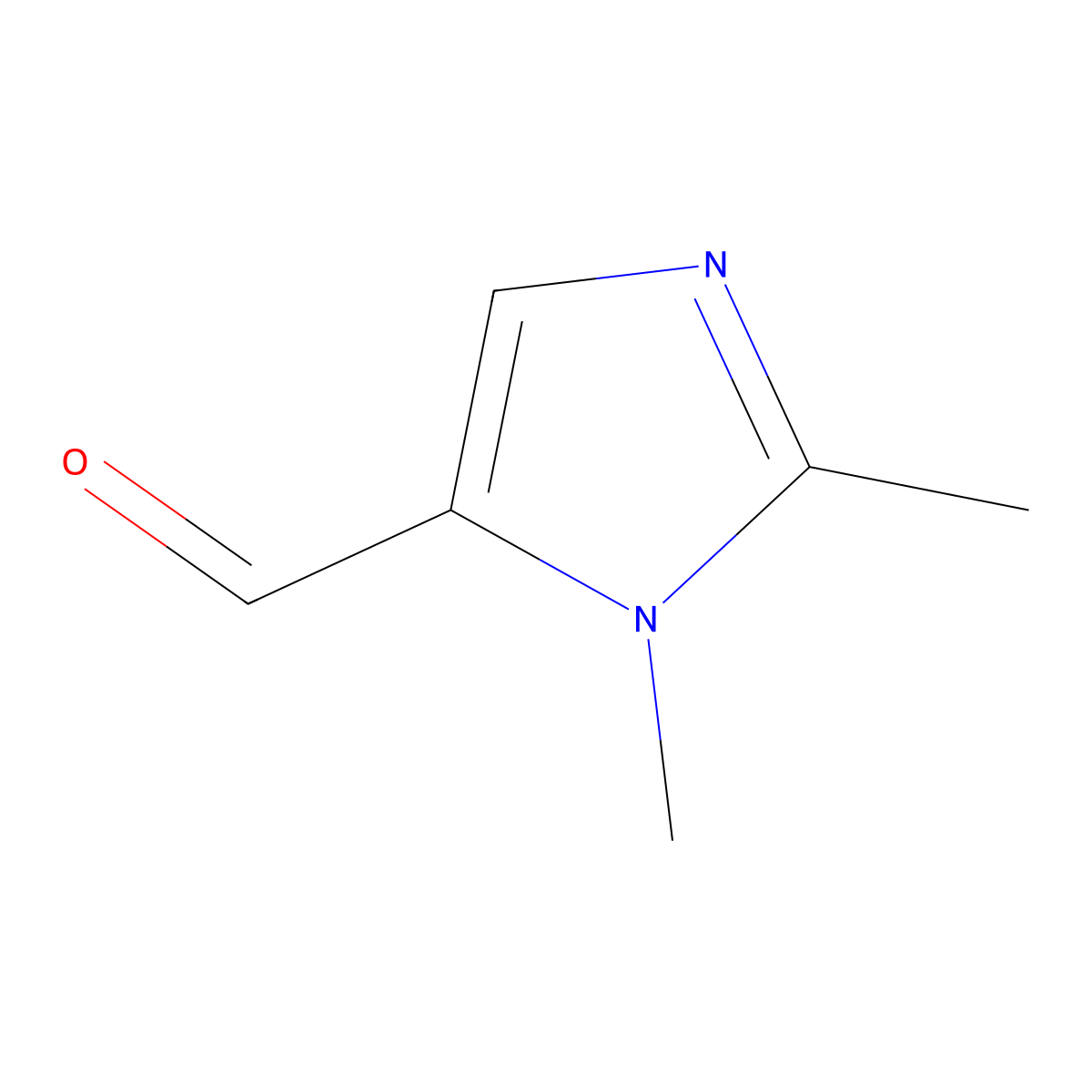 1,2-dimethyl-1H-imidazole-5-carbaldehyde molecular structure, CAS 24134-12-1