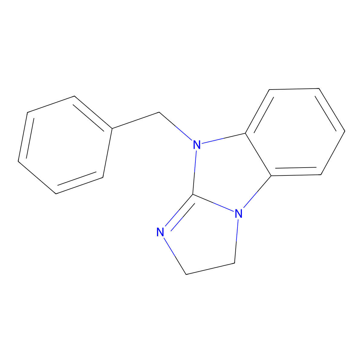 9-benzyl-2,9-dihydro-3H-imidazo[1,2-a]benzimidazole molecular structure, CAS 24134-56-3