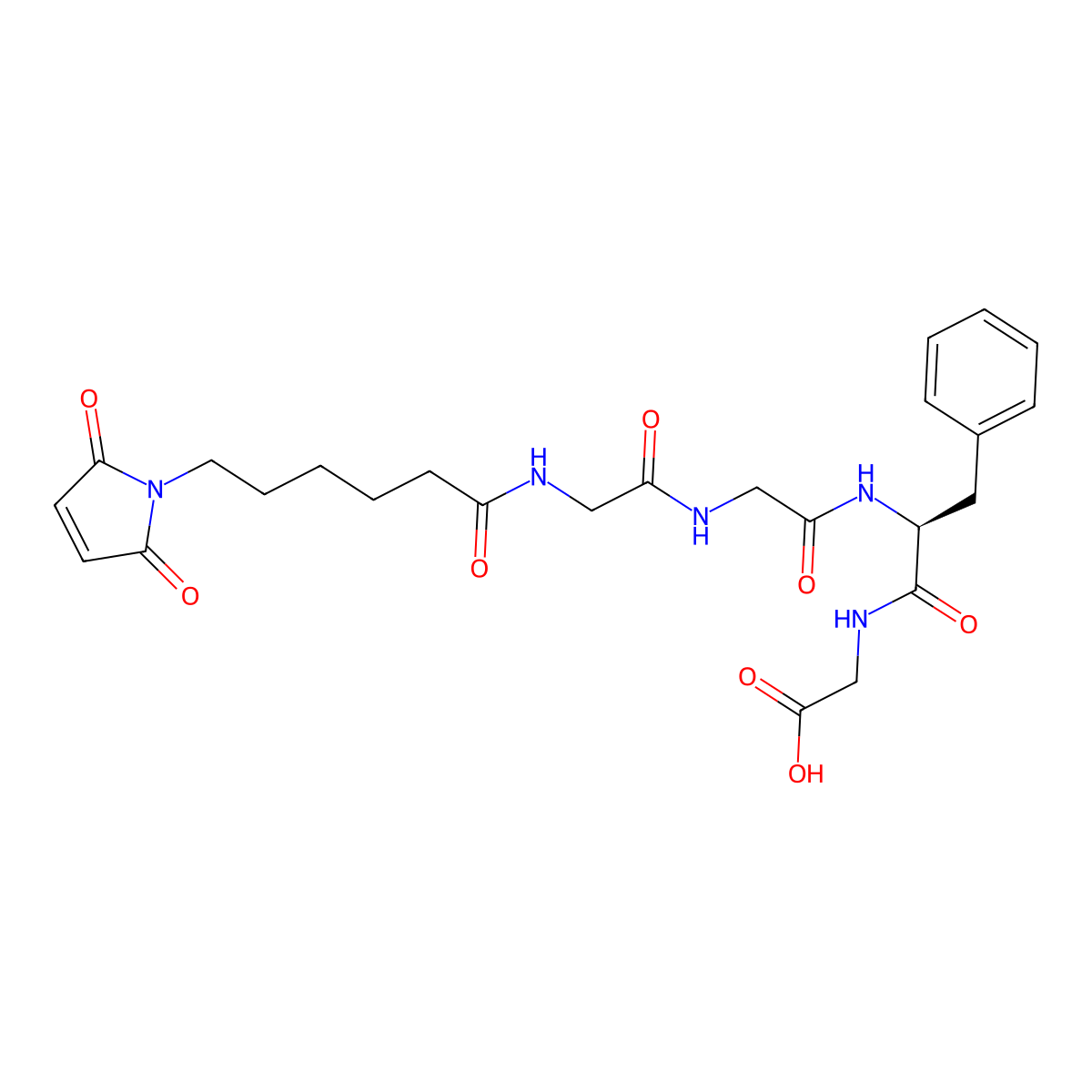 MC-Gly-Gly-Phe-Gly molecular structure, CAS 2413428-36-9