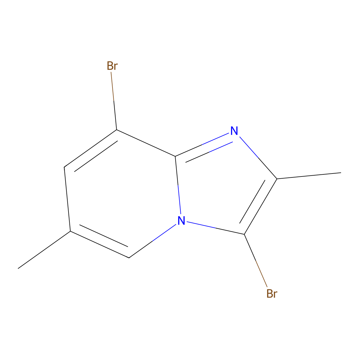 3,8-Dibromo-2,6-dimethylimidazo[1,2-a]pyridine molecular structure, CAS 2413441-15-1