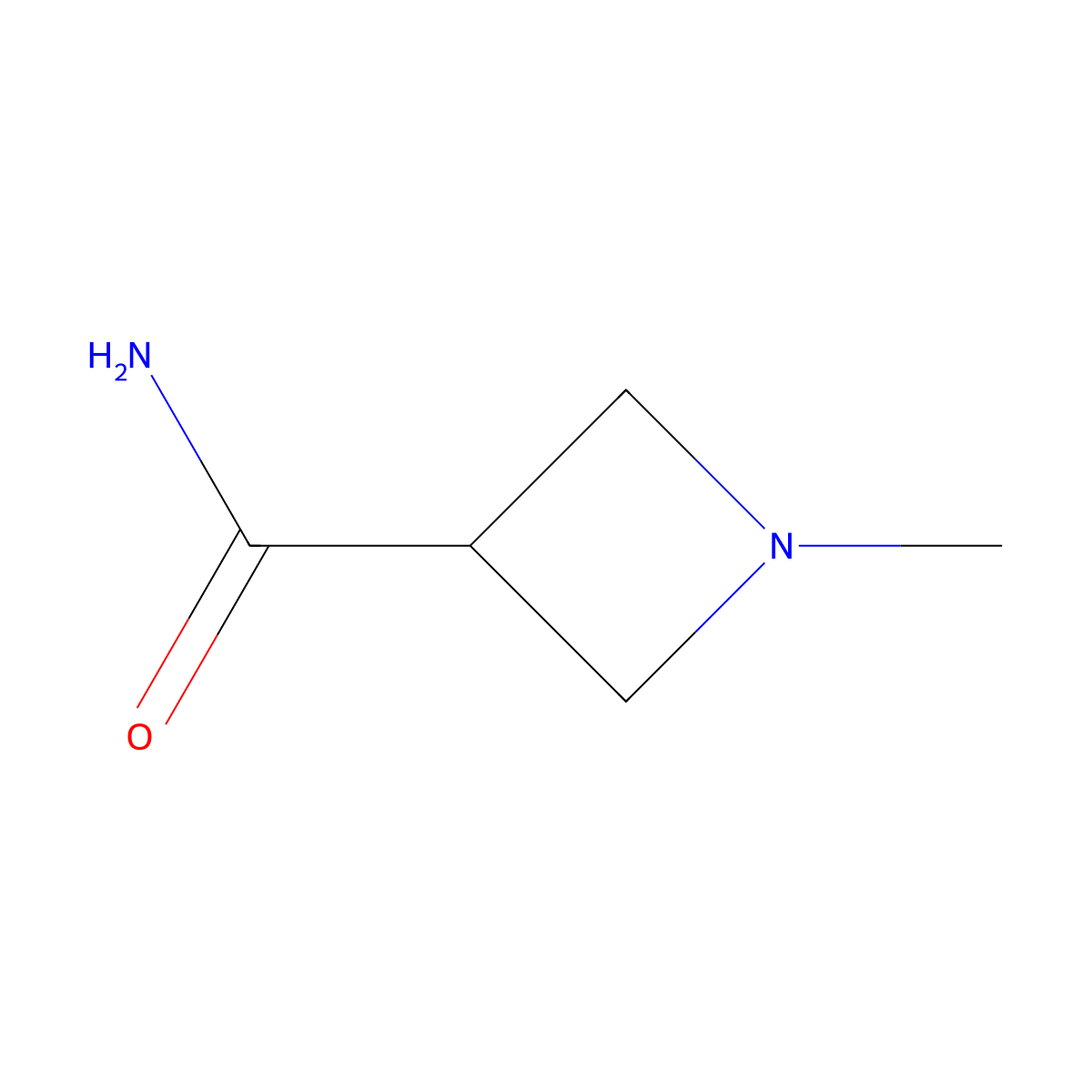 1-Methylazetidine-3-carboxamide molecular structure, CAS 2413542-85-3