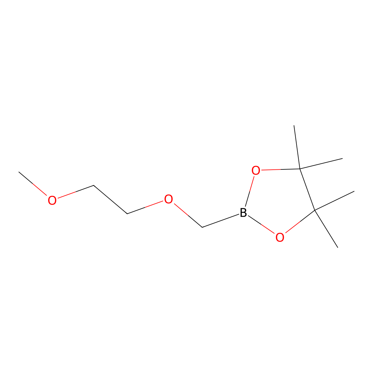 2-[(2-Methoxyethoxy)methyl]-4,4,5,5-tetramethyl-1,3,2-dioxaborolane molecular structure, CAS 2413549-87-6