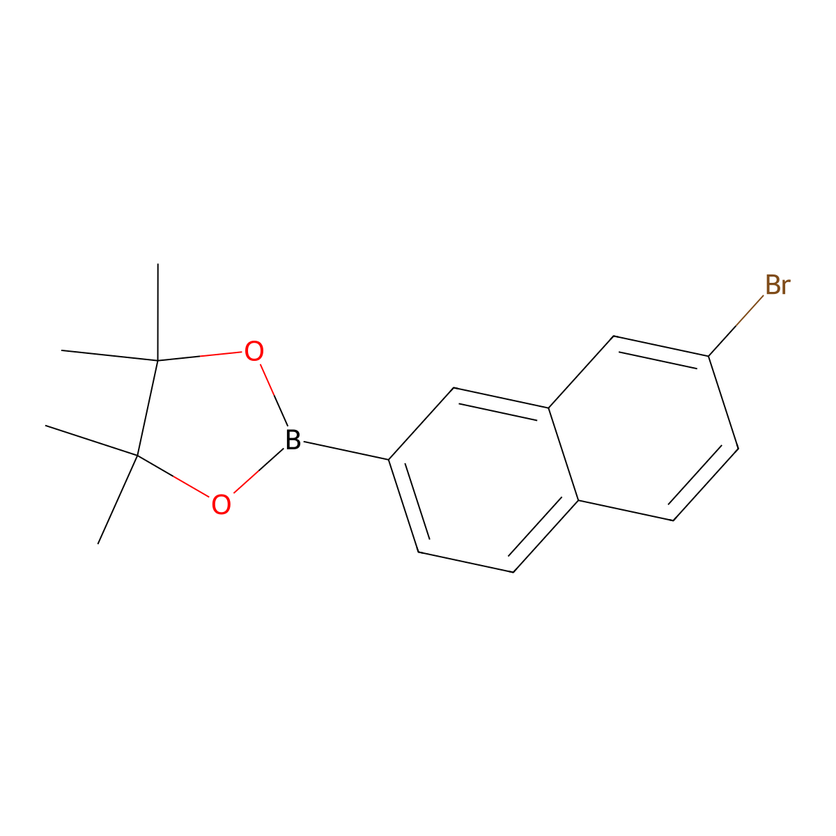 2-(7-Bromonaphthalen-2-yl)-4,4,5,5-tetramethyl-1,3,2-dioxaborolane molecular structure, CAS 2413556-78-0