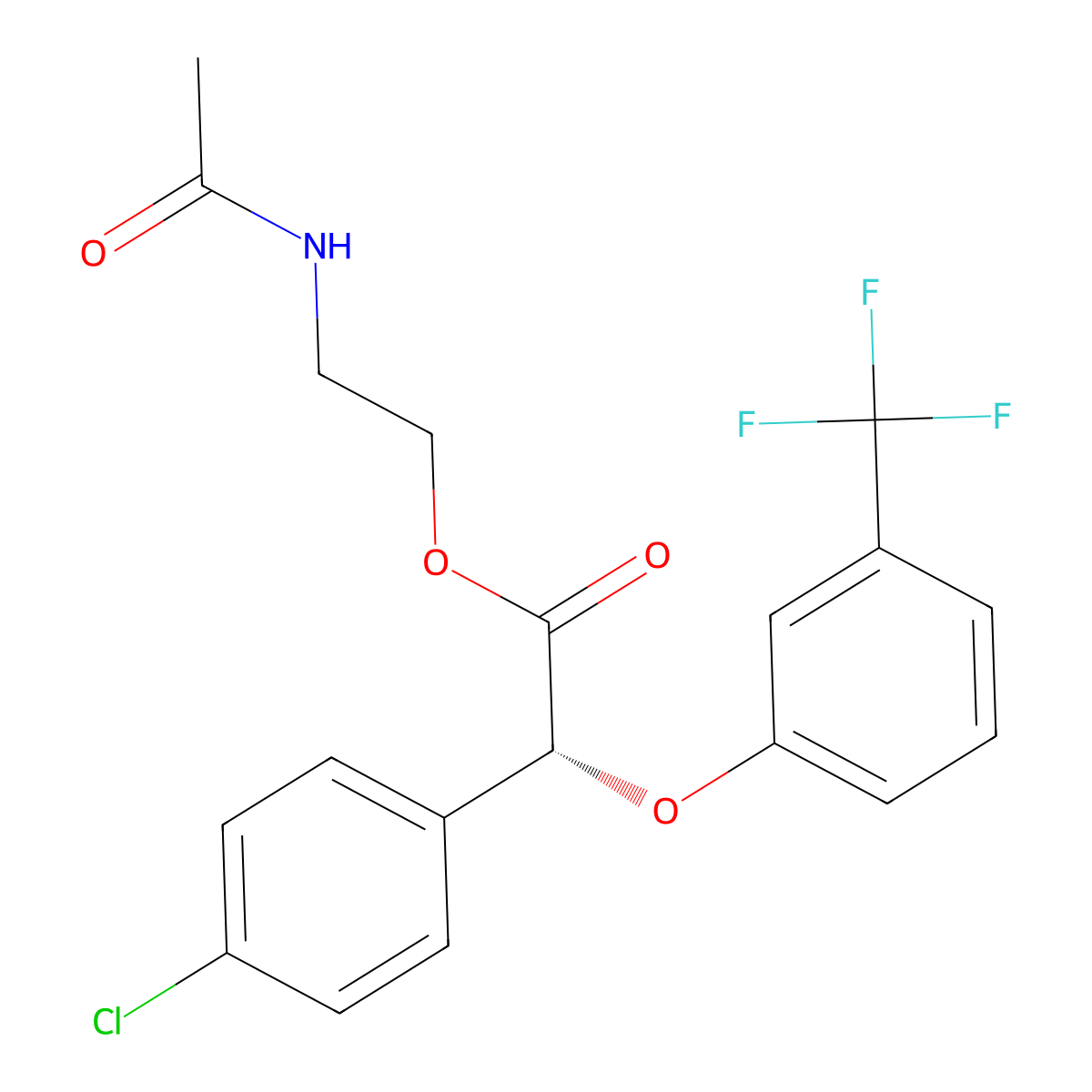 Arhalofenate molecular structure, CAS 24136-23-0