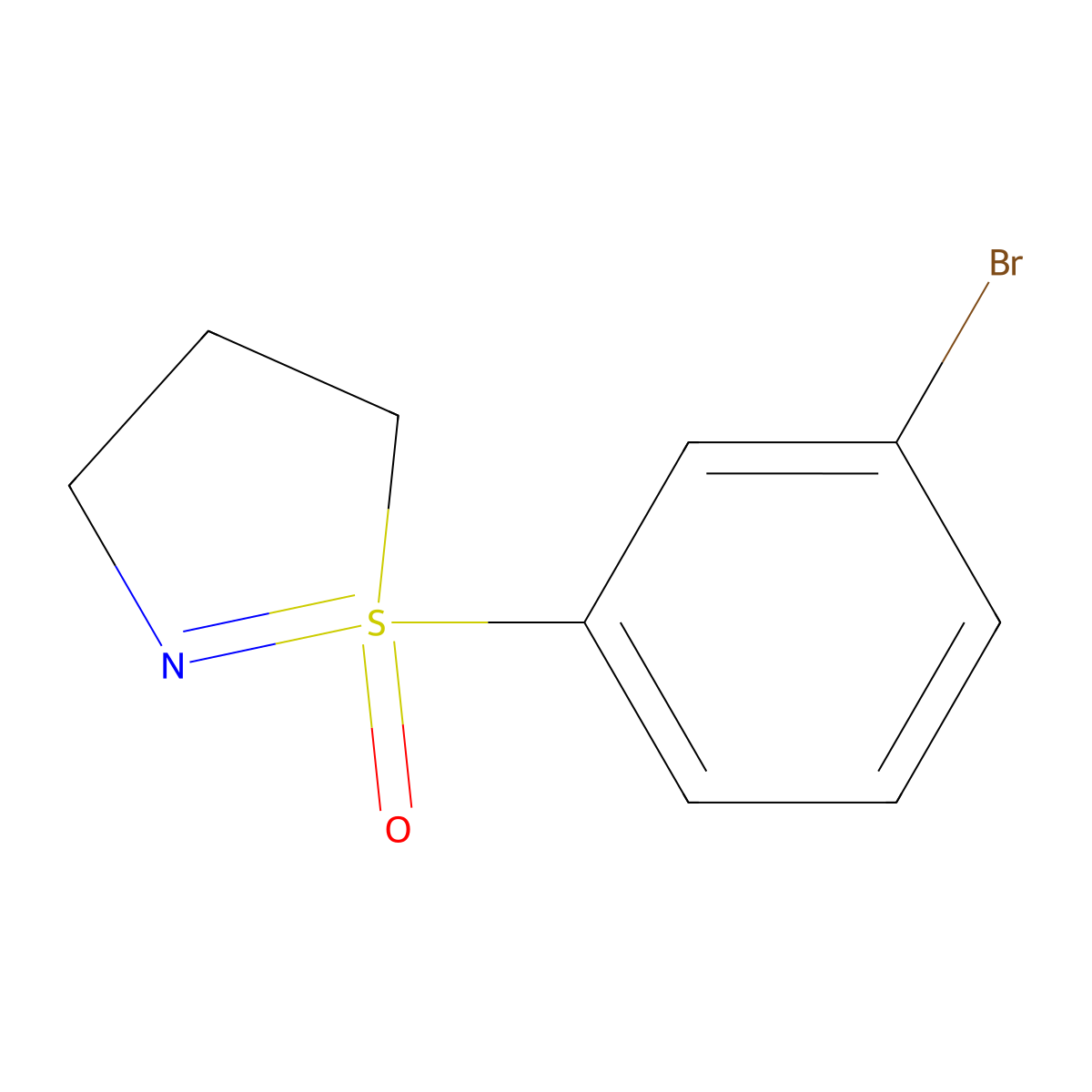1-(3-bromophenyl)-4,5-dihydro-3H-1lambda6,2-thiazol-1-one molecular structure, CAS 2413664-10-3