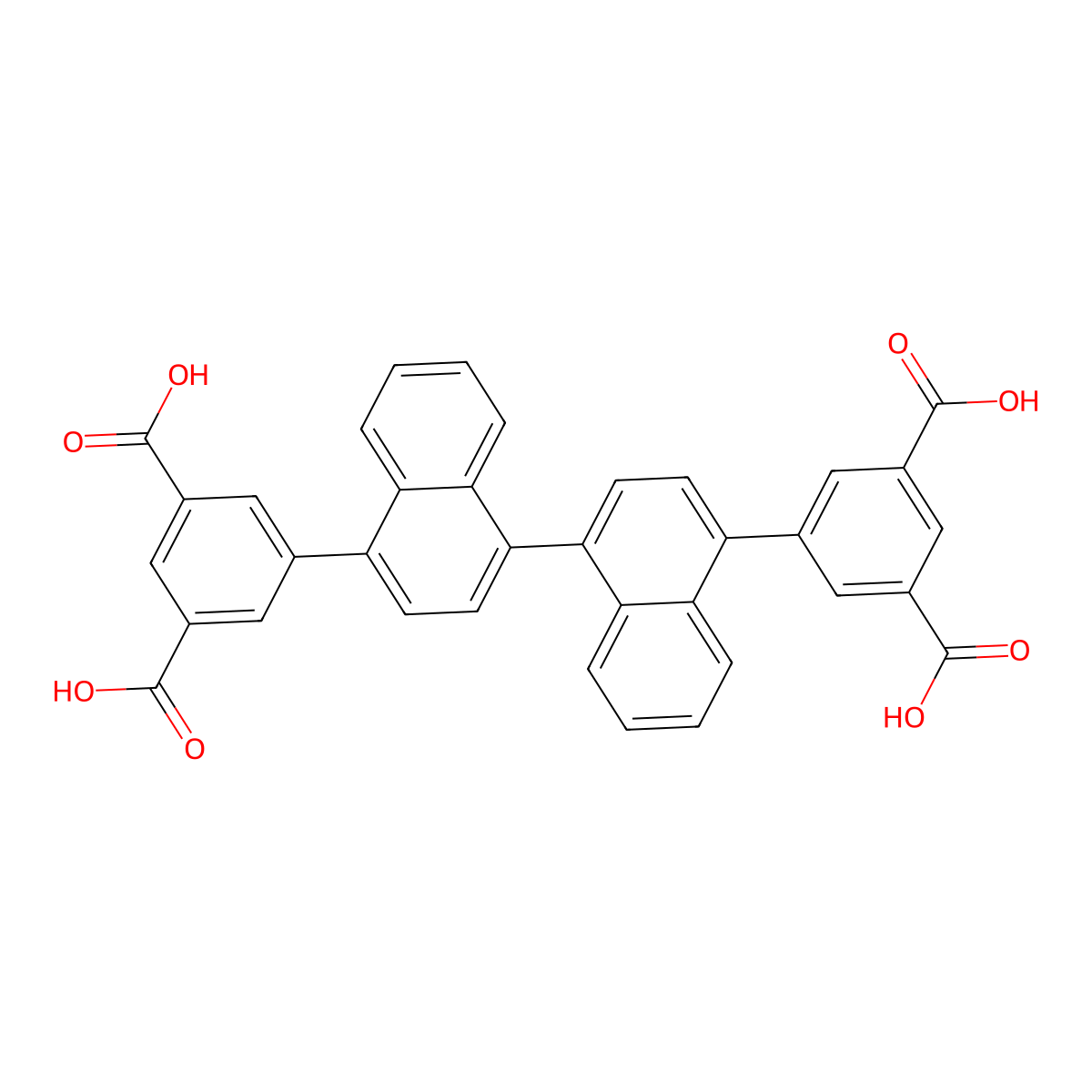 5,5'-([1,1'-Binaphthalene]-4,4'-diyl)diisophthalic acid molecular structure, CAS 2413724-98-6