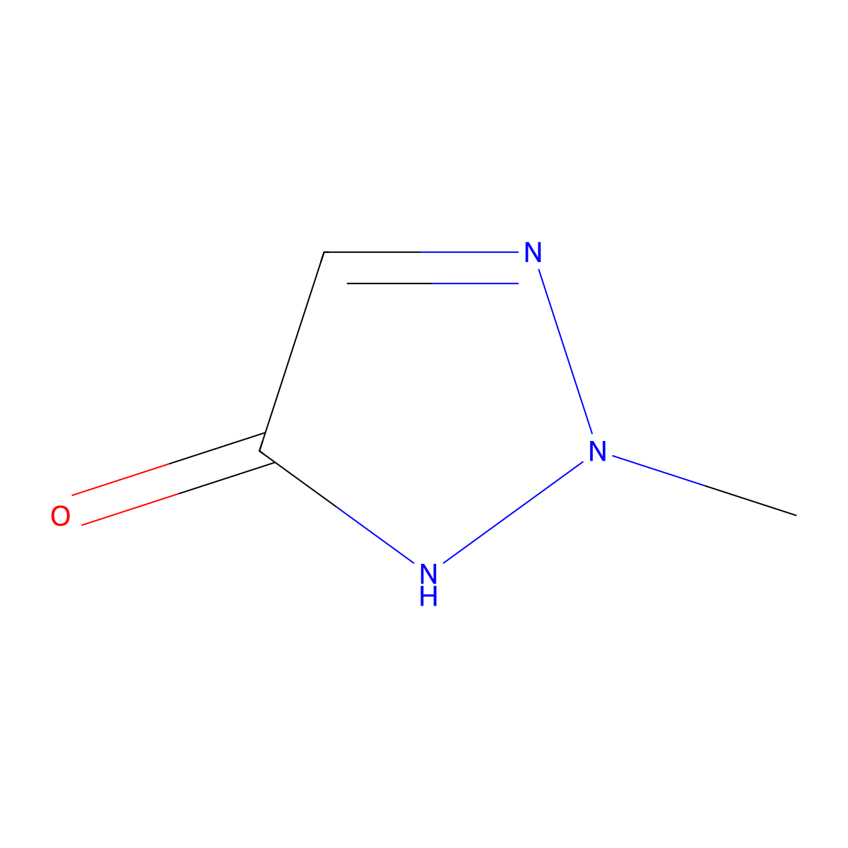 2-Methyl-1H-triazol-5-one molecular structure, CAS 24138-35-0