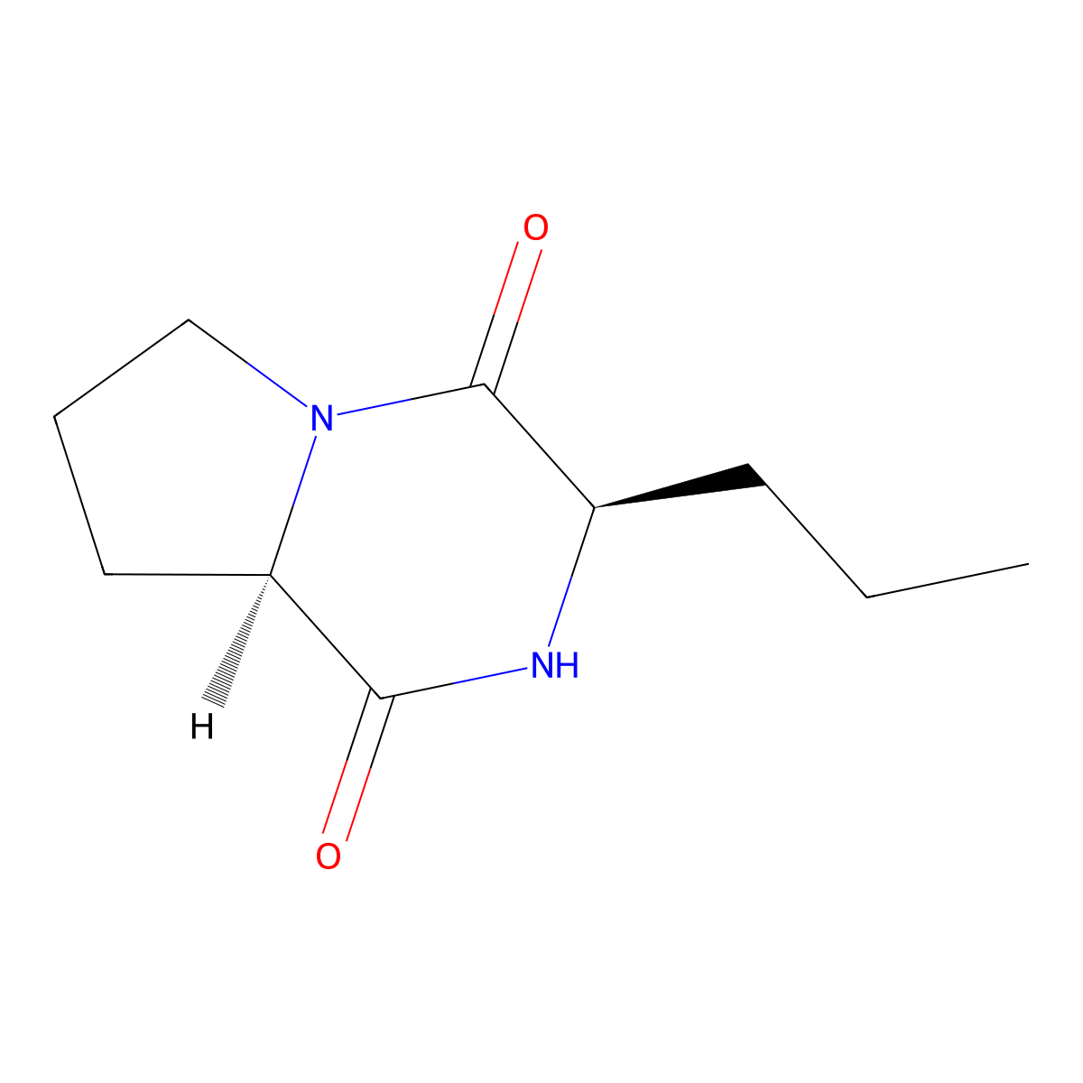 (3R,8aR)-3-propyl-octahydropyrrolo[1,2-a]pyrazine-1,4-dione molecular structure, CAS 2413846-34-9