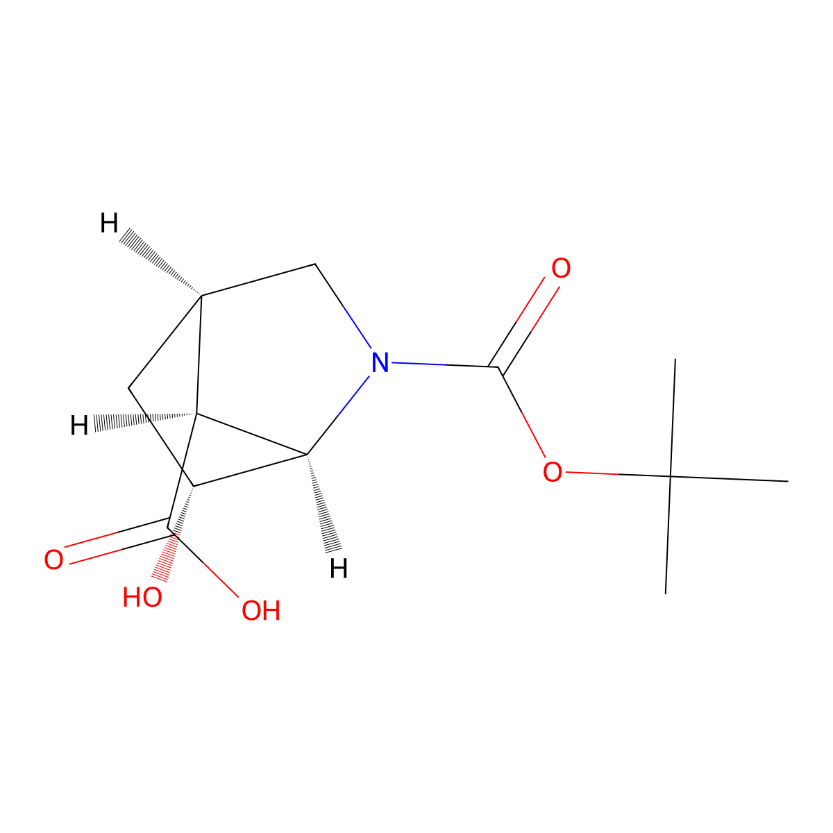 rac-(1R,4R,6R,7S)-2-[(tert-butoxy)carbonyl]-6-hydroxy-2-azabicyclo[2.2.1]heptane-7-carboxylicacid molecular structure, CAS 2413846-37-2