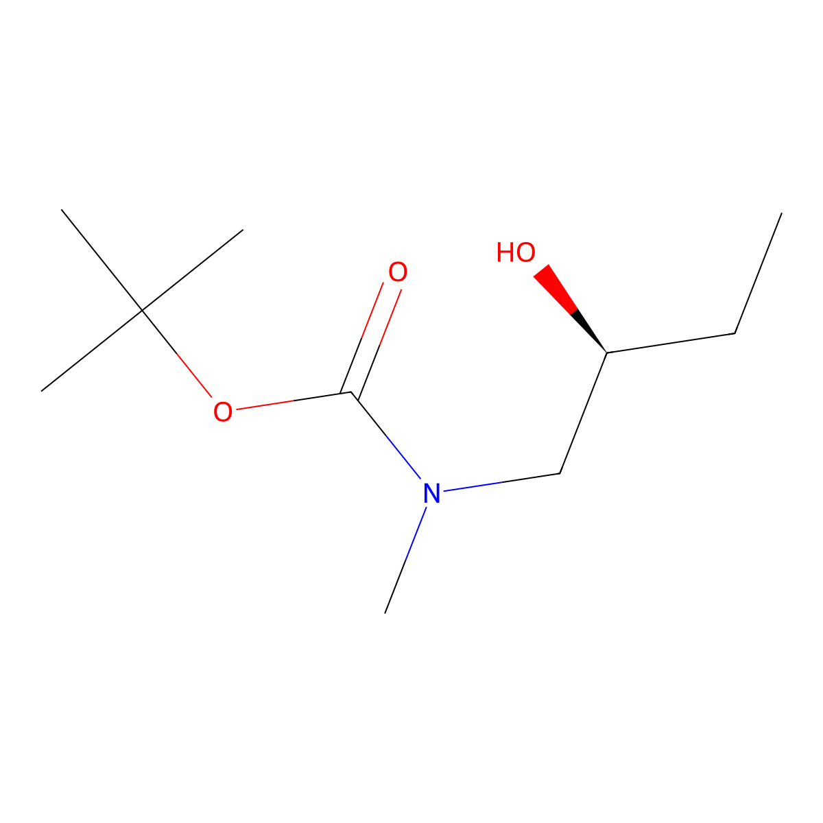 tert-butyl N-[(2S)-2-hydroxybutyl]-N-methylcarbamate molecular structure, CAS 2413846-43-0