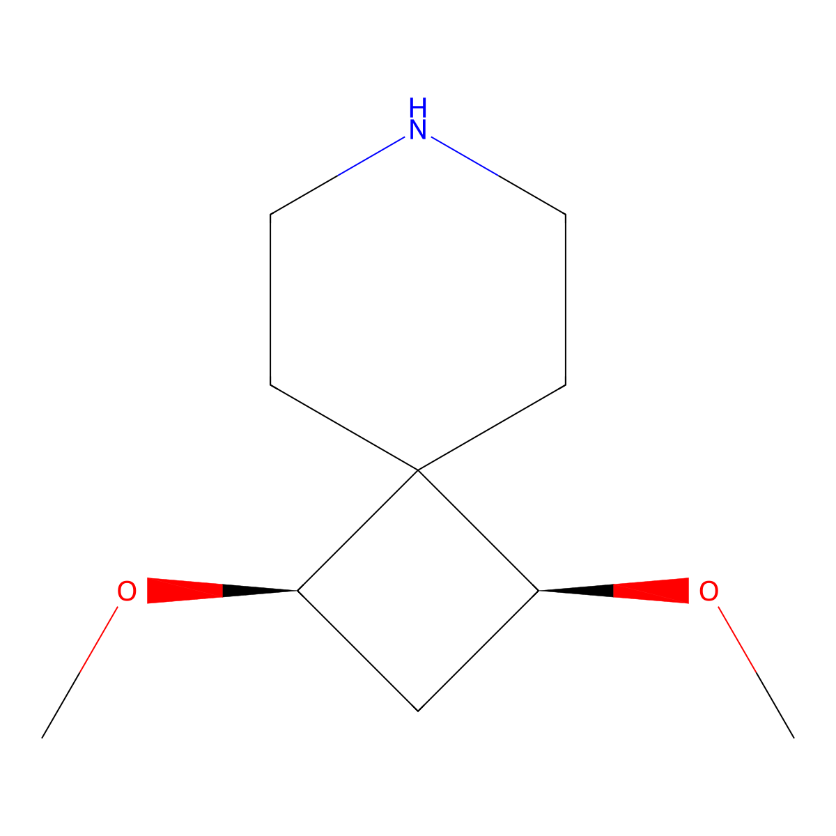 (1R,3S)-1,3-dimethoxy-7-azaspiro[3.5]nonane molecular structure, CAS 2413846-53-2