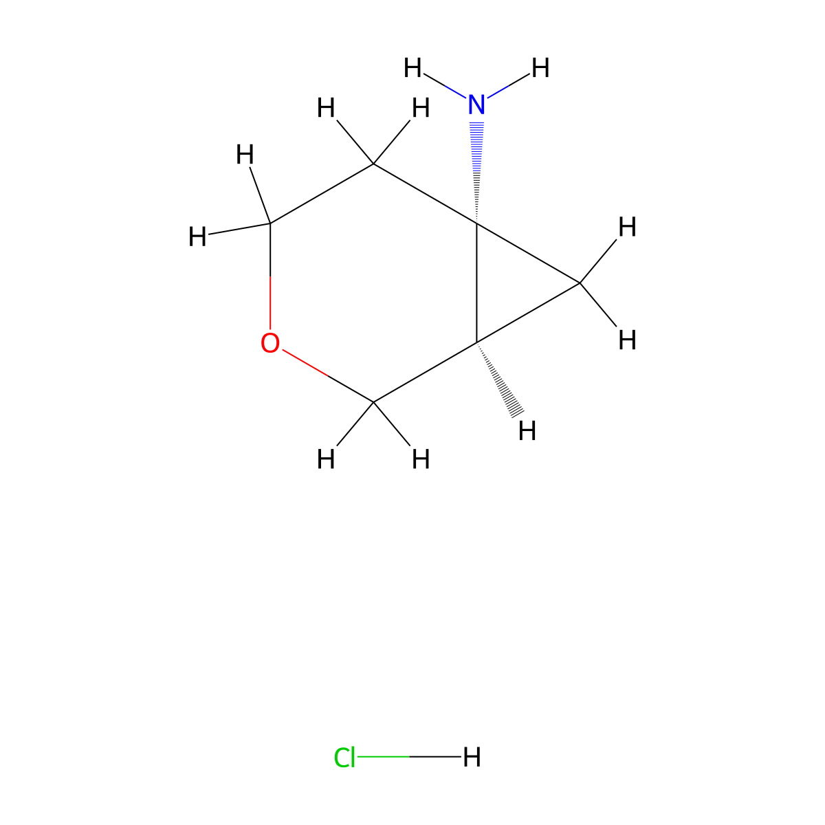 rac-(1R,6S)-3-oxabicyclo[4.1.0]heptan-6-amine hydrochloride molecular structure, CAS 2413846-60-1