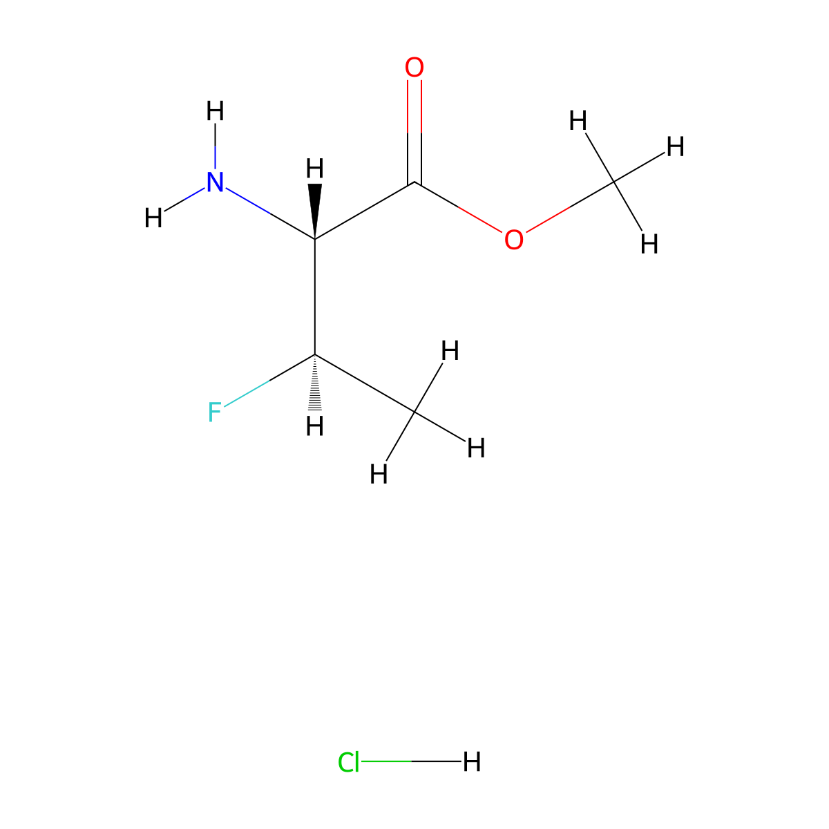 methyl (2R,3R)-2-amino-3-fluorobutanoate hydrochloride molecular structure, CAS 2413847-39-7