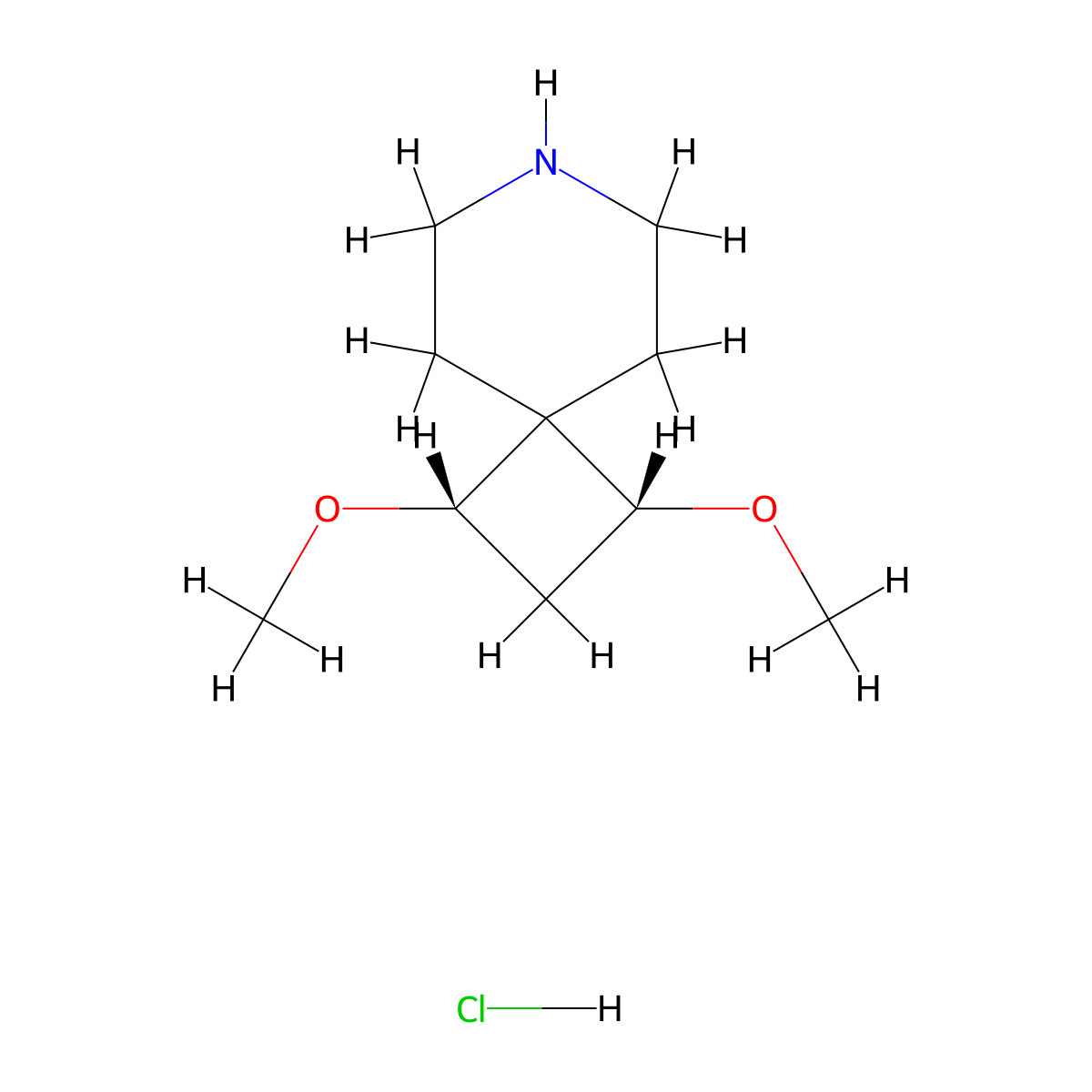 (1R,3S)-1,3-dimethoxy-7-azaspiro[3.5]nonane hydrochloride molecular structure, CAS 2413847-56-8