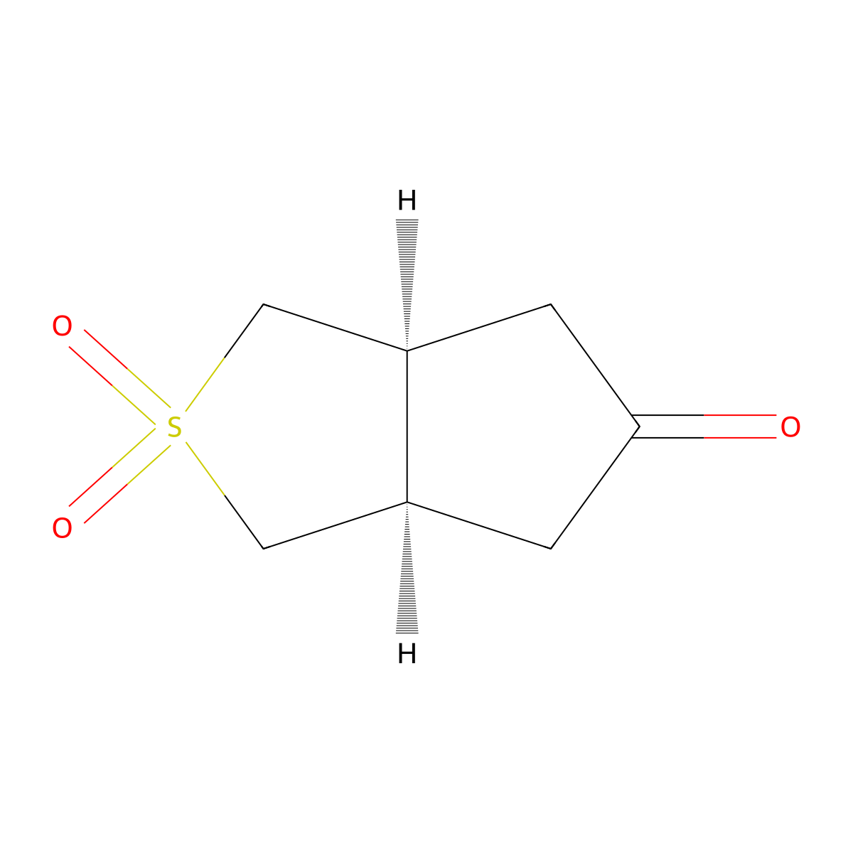 (3aR,6aS)-hexahydro-1H-2lambda6-cyclopenta[c]thiophene-2,2,5-trione molecular structure, CAS 2413847-57-9