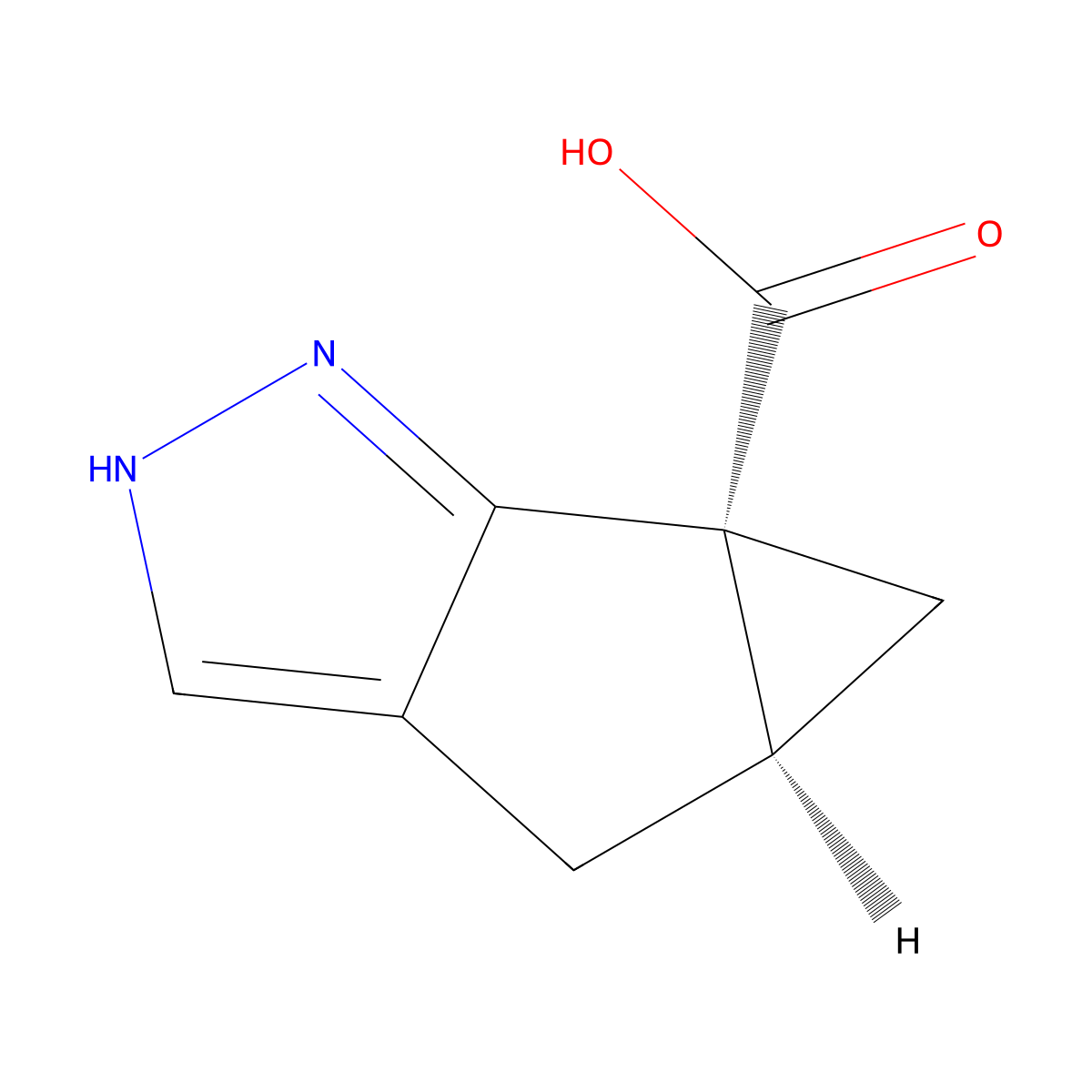 (2R,4R)-8,9-Diazatricyclo[4.3.0.02,4]nona-1(6),7-diene-2-carboxylic acid molecular structure, CAS 2413847-96-6