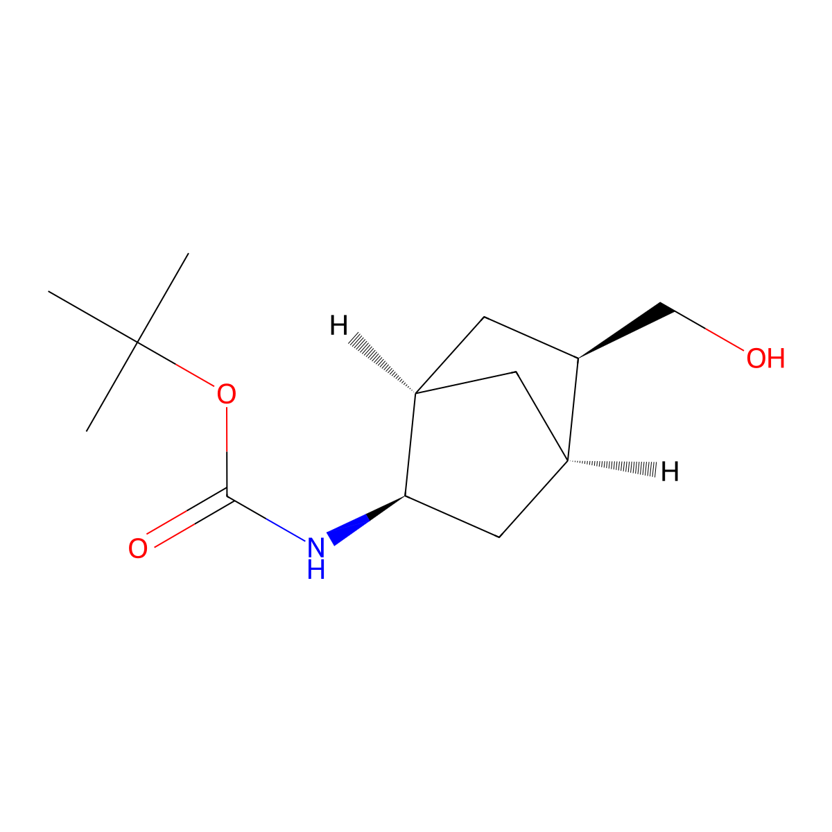 rac-tert-butyl N-[(1R,2R,4R,5R)-5-(hydroxymethyl)bicyclo[2.2.1]heptan-2-yl]carbamate molecular structure, CAS 2413848-19-6