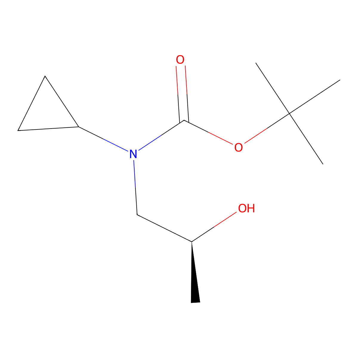 tert-butyl N-cyclopropyl-N-[(2S)-2-hydroxypropyl]carbamate molecular structure, CAS 2413848-71-0