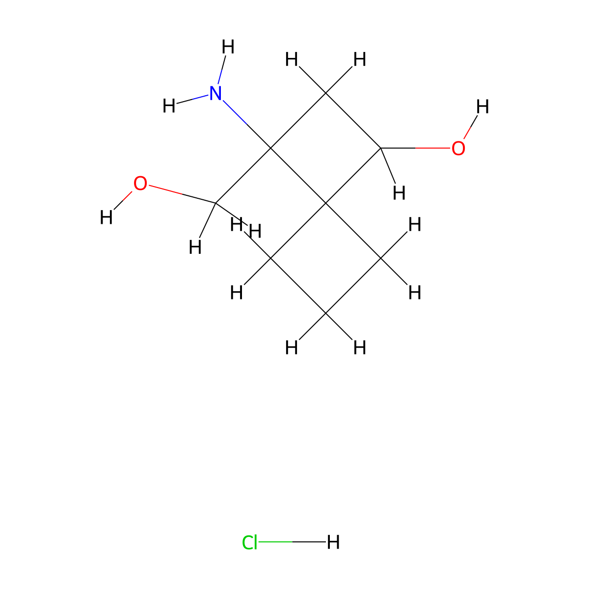 3-Amino-3-(hydroxymethyl)spiro[3.3]heptan-1-ol hydrochloride molecular structure, CAS 2413868-69-4