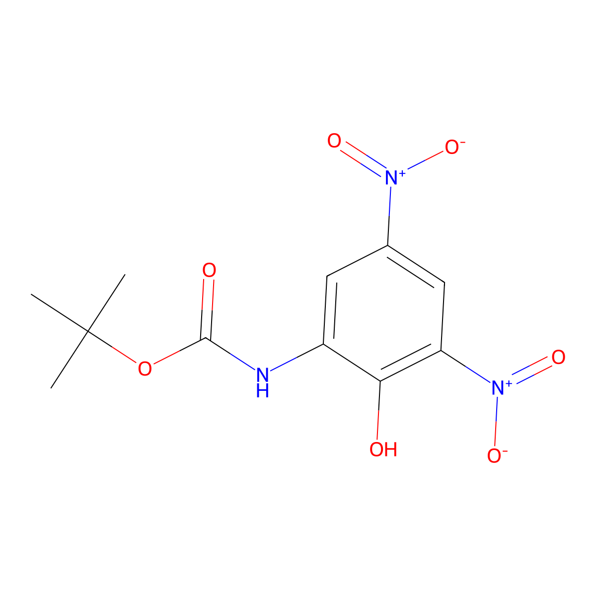 tert-butyl N-(2-hydroxy-3,5-dinitrophenyl)carbamate molecular structure, CAS 2413870-49-0