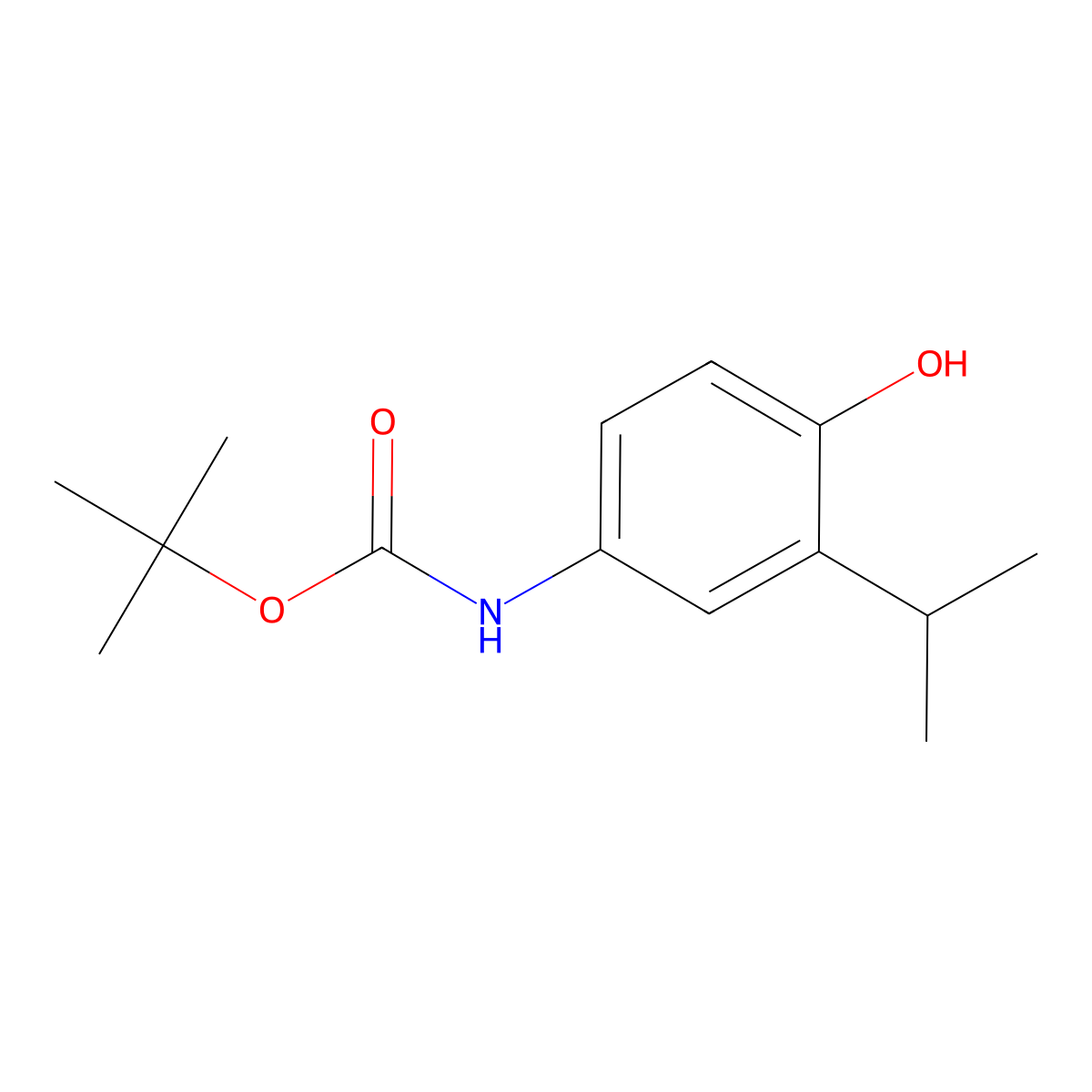 tert-butyl N-[4-hydroxy-3-(propan-2-yl)phenyl]carbamate molecular structure, CAS 2413870-58-1