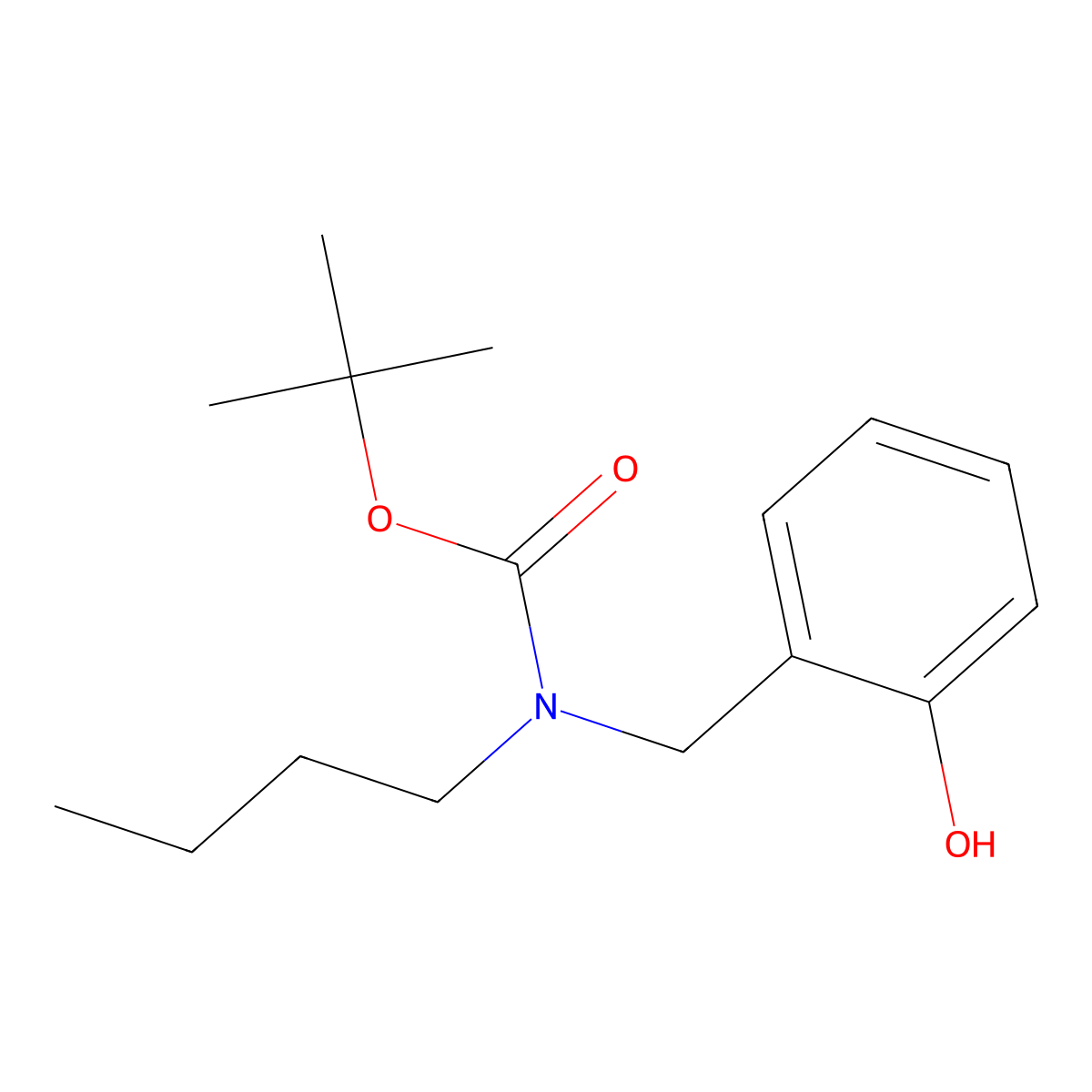 tert-butyl N-butyl-N-[(2-hydroxyphenyl)methyl]carbamate molecular structure, CAS 2413875-34-8