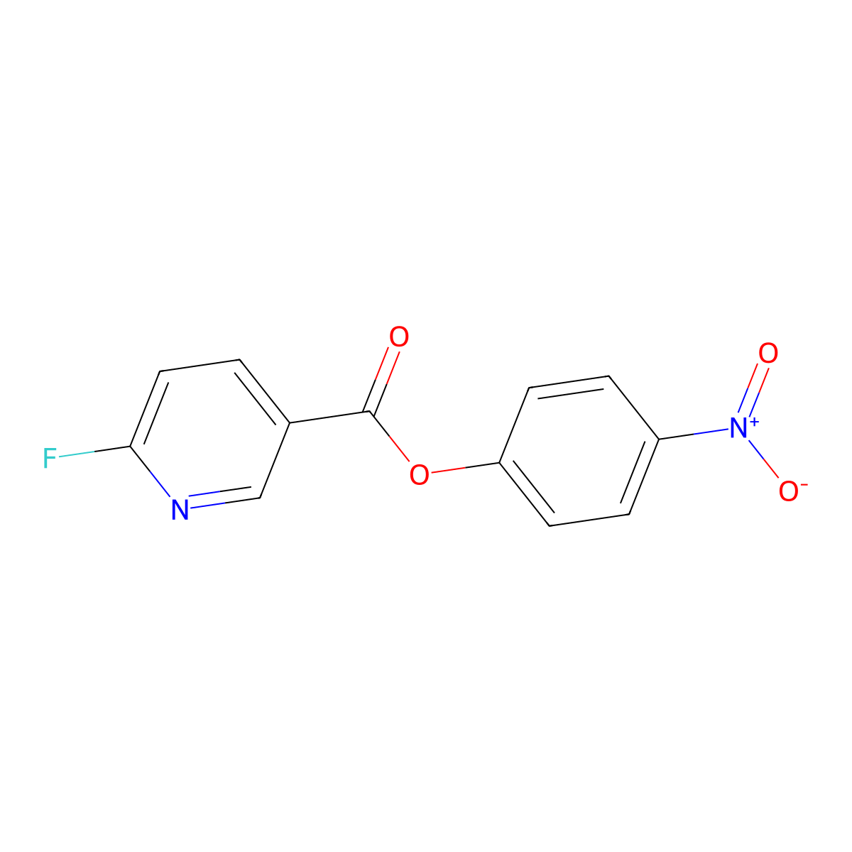 4-Nitrophenyl 6-Fluoronicotinate molecular structure, CAS 2413875-73-5