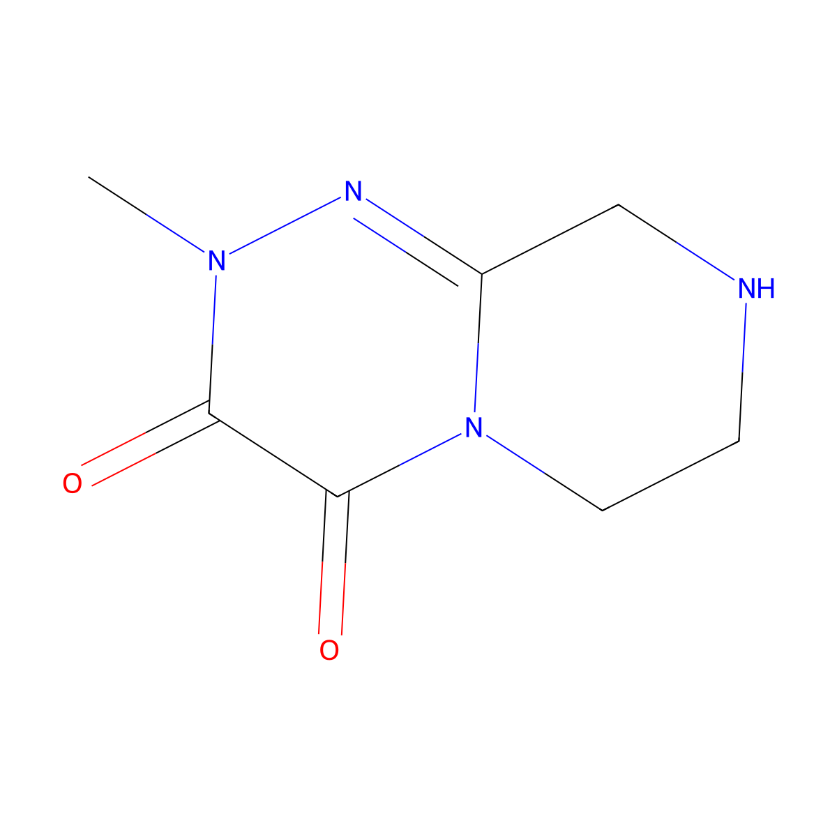 2-methyl-2H,3H,4H,6H,7H,8H,9H-pyrazino[2,1-c][1,2,4]triazine-3,4-dione molecular structure, CAS 2413876-19-2